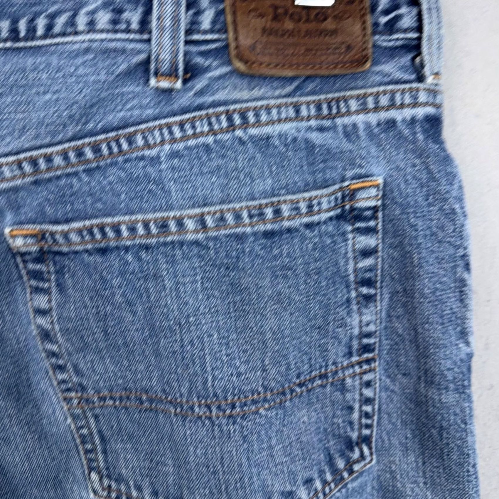 Polo Ralph Lauren Polo Ralph Lauren Jeans Mens 38x32 Blue Medium Wash Classic Straight Denim Pants Five Pocket Zip Fly Mens Size US M / EU 48-50 / 2 - 6 Thumbnail