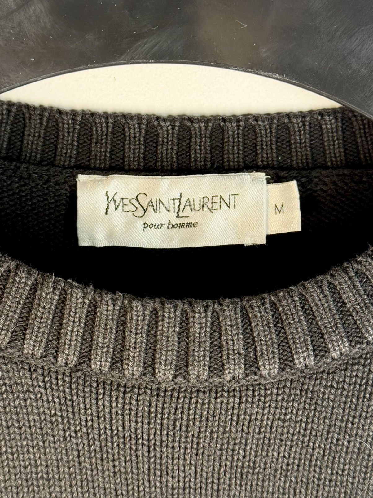 Yves Saint Laurent Black YSL Sweater Knit Size US M / EU 48-50 / 2 - 6 Thumbnail