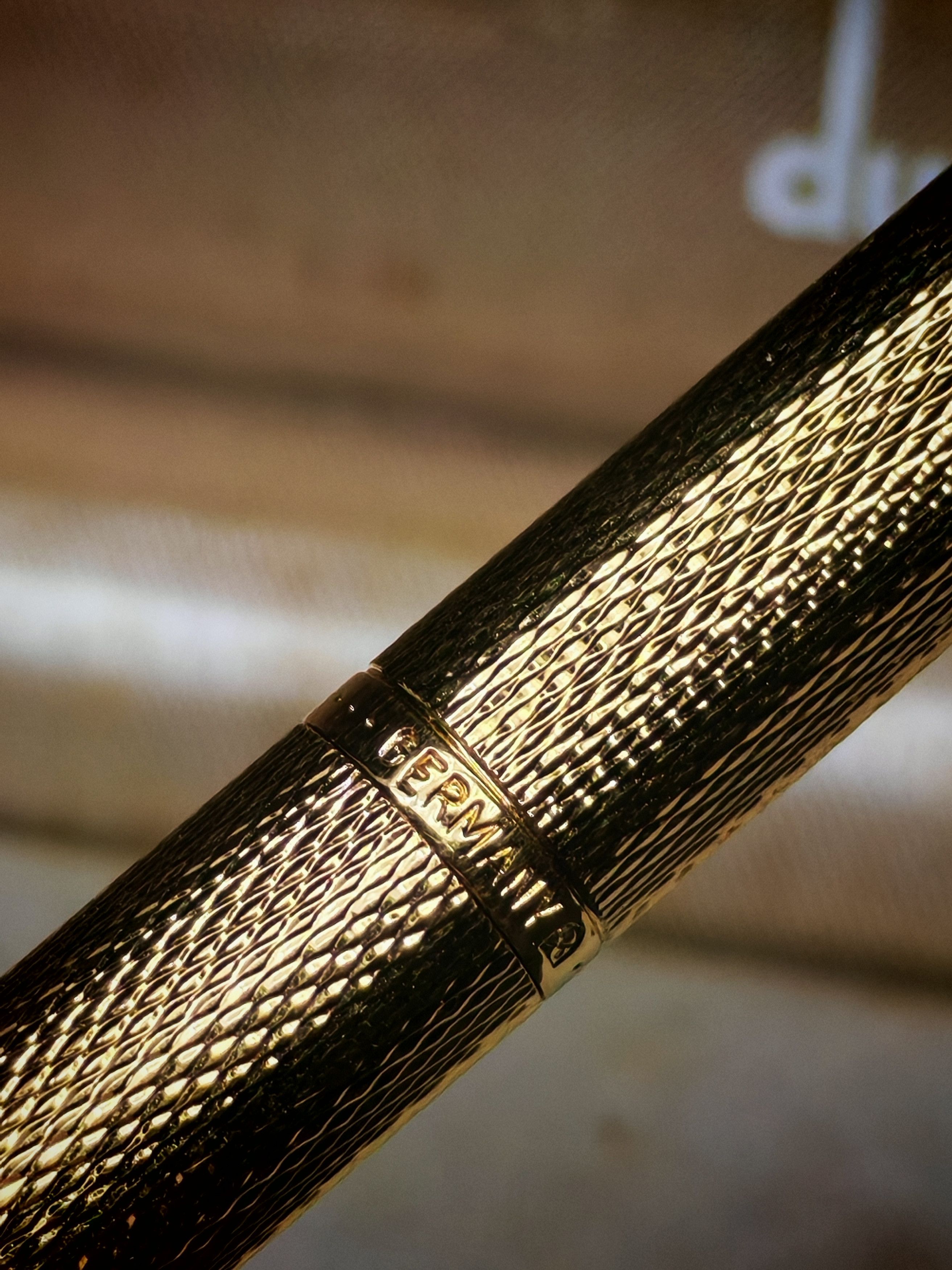 Alfred Dunhill Dunhill Gemline Fountain Pen Gold Plated Barley 14K Size ONE SIZE - 3 Thumbnail
