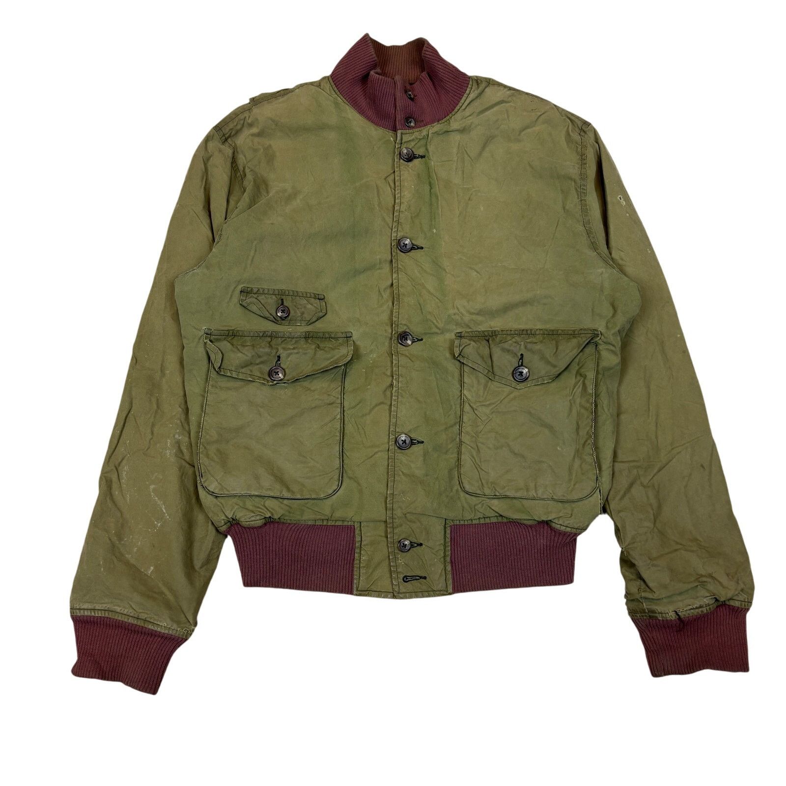 Polo Ralph Lauren 90s Polo Ralph Lauren Equestrian Waxed Oiled A-1 Bomber M Size US M / EU 48-50 / 2 - 1 Thumbnail