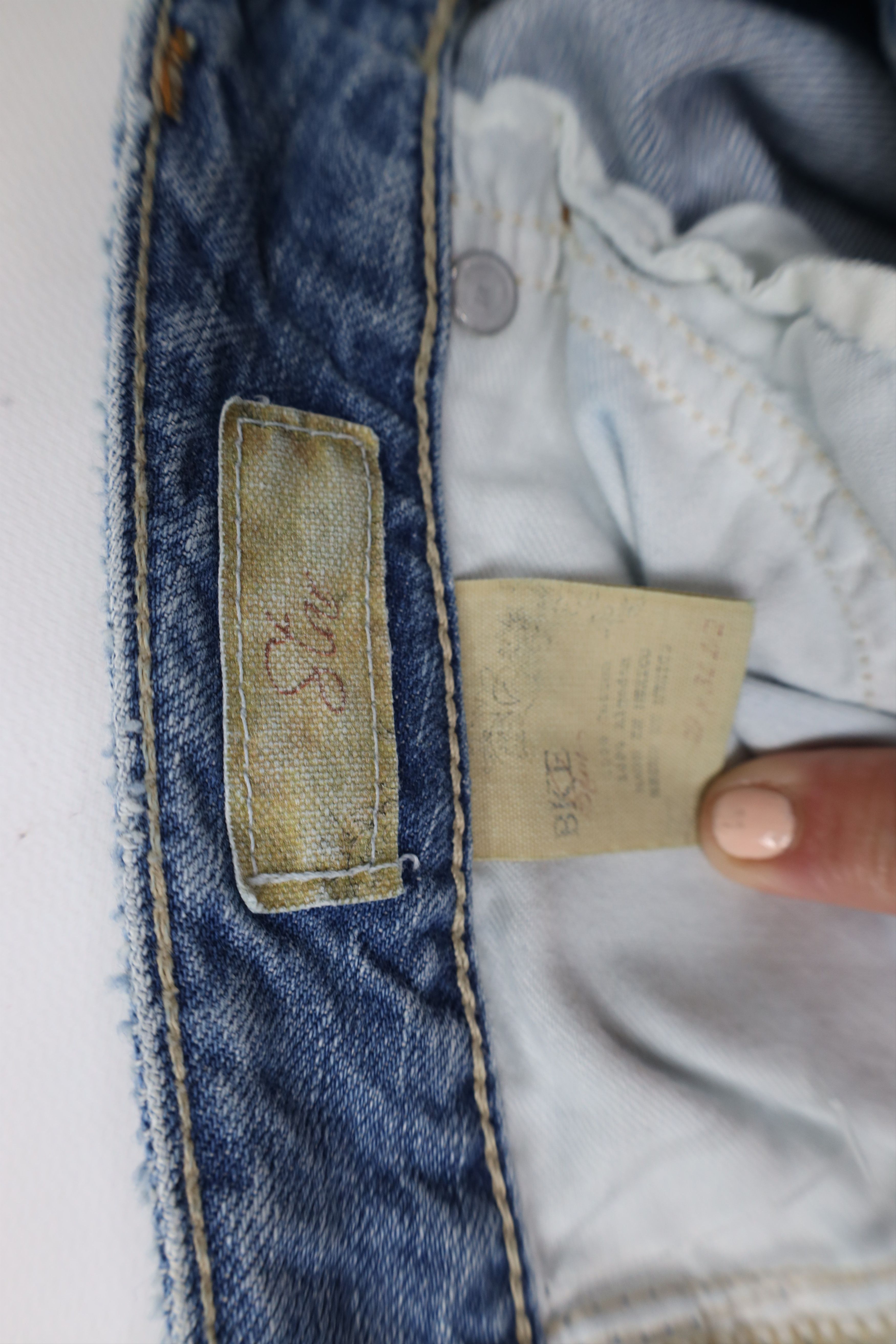 Vintage New Buckle BKE Star Thick Stitch Flared Bell Bottoms Jeans Size 29" - 11 Thumbnail