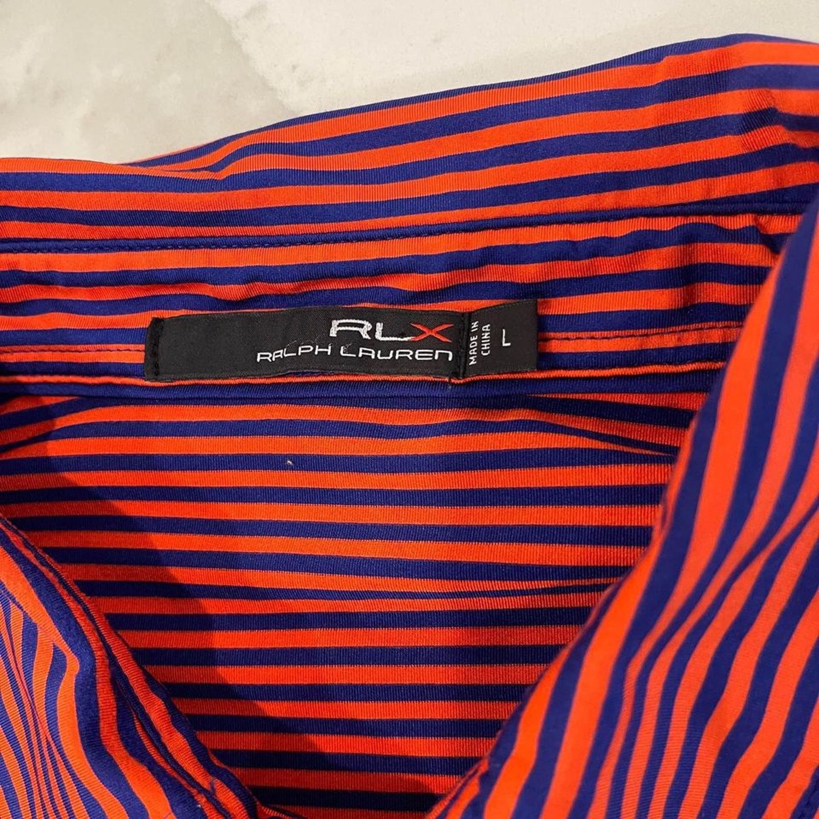 Ralph Lauren RLX Ralph Lauren Polo Shirt Striped Golf Men’s Large Size US L / EU 52-54 / 3 - 3 Thumbnail
