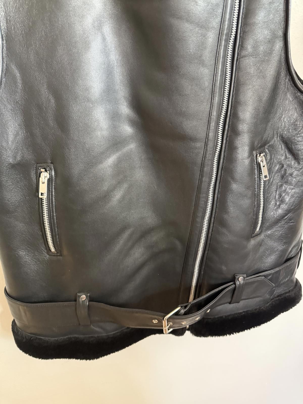 Other Walter Baker Black Leather Shearling Vest XL Size XL / US 12-14 / IT 48-50 - 5 Thumbnail