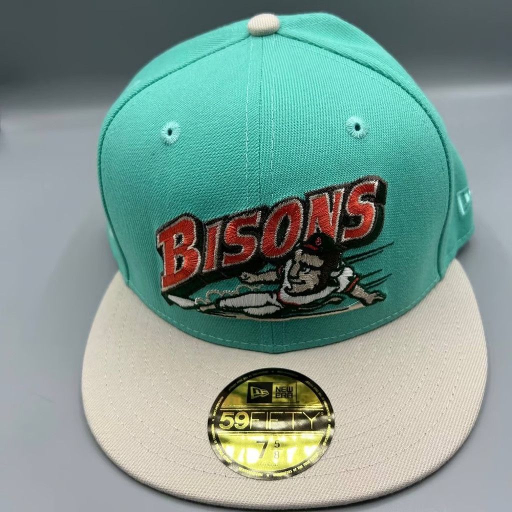 New Era Buffalo Bisons Hat Men 7 5/8 59Fifty New Era MiLB Fitted Cap Size ONE SIZE - 2 Thumbnail
