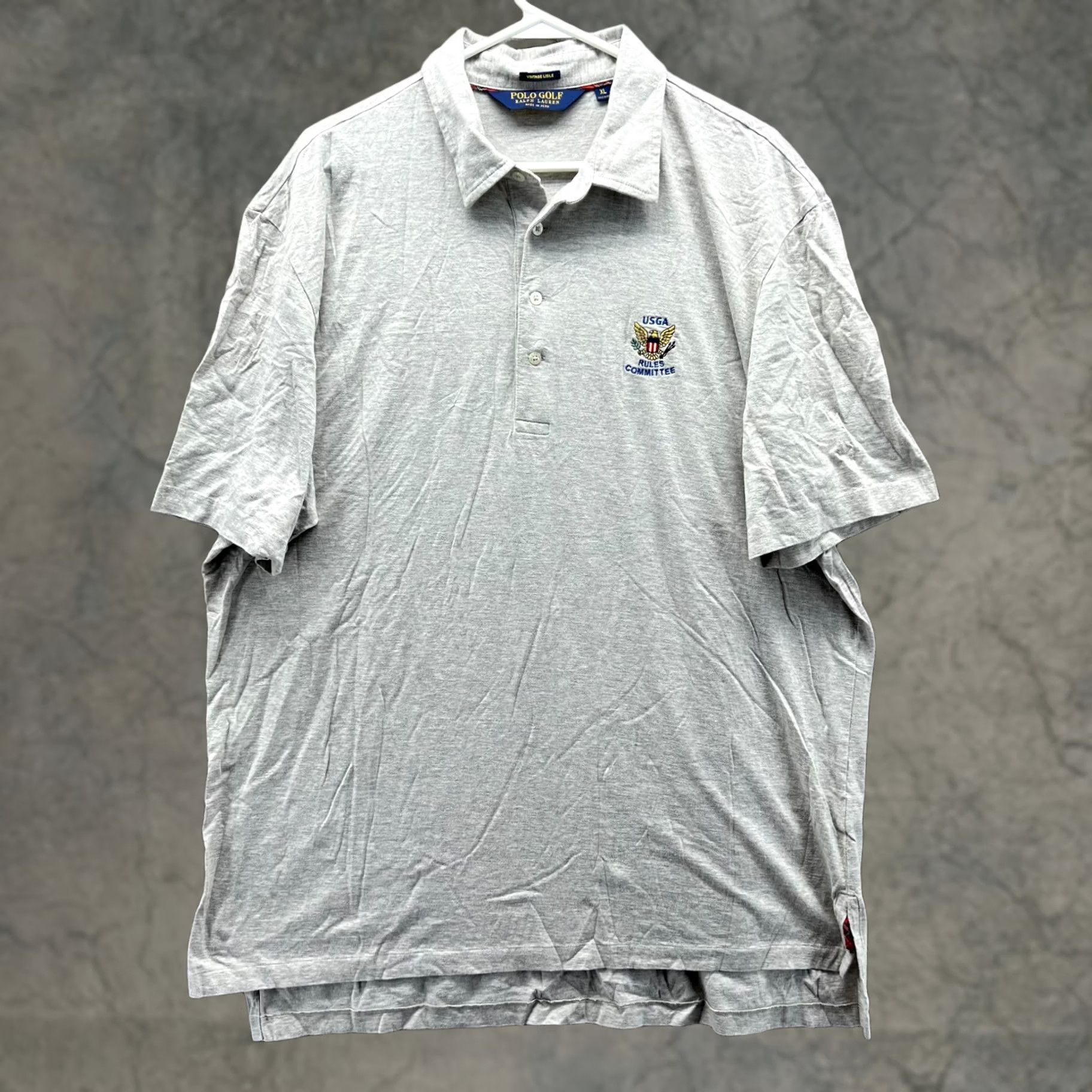 Ralph Lauren VINTAGE Ralph Lauren Golf Polo Shirt Men XL Gray Lisle USGA Small* Size US L / EU 52-54 / 3 - 1 Thumbnail