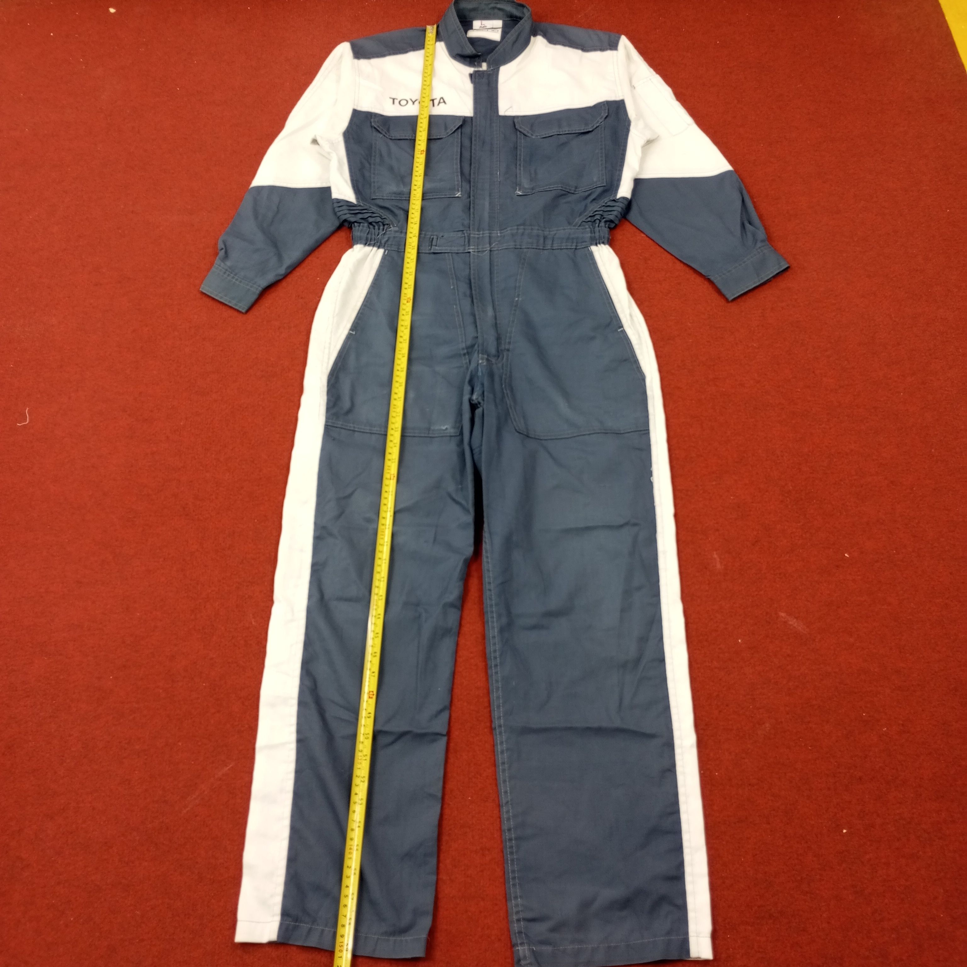 Japanese Brand × Vintage Toyota Tecno Japanese Motorsports Coverall Jacket c232n12 Size US M / EU 48-50 / 2 - 7 Thumbnail