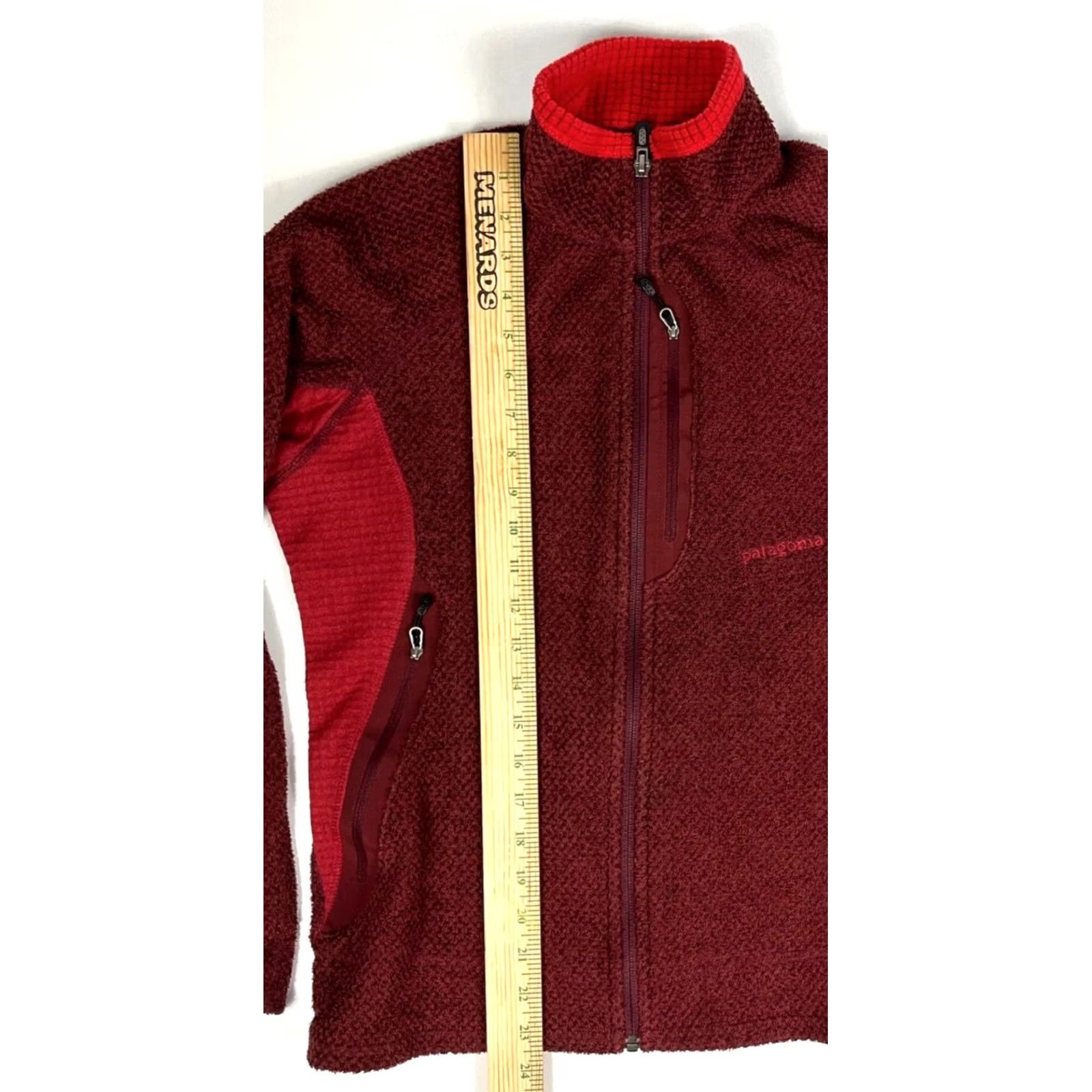 Patagonia VINTAGE Patagonia Women's Polartec Fleece Jacket Full Zip Sz M Red Jacket Womens M Size M / US 6-8 / IT 42-44 - 7 Thumbnail
