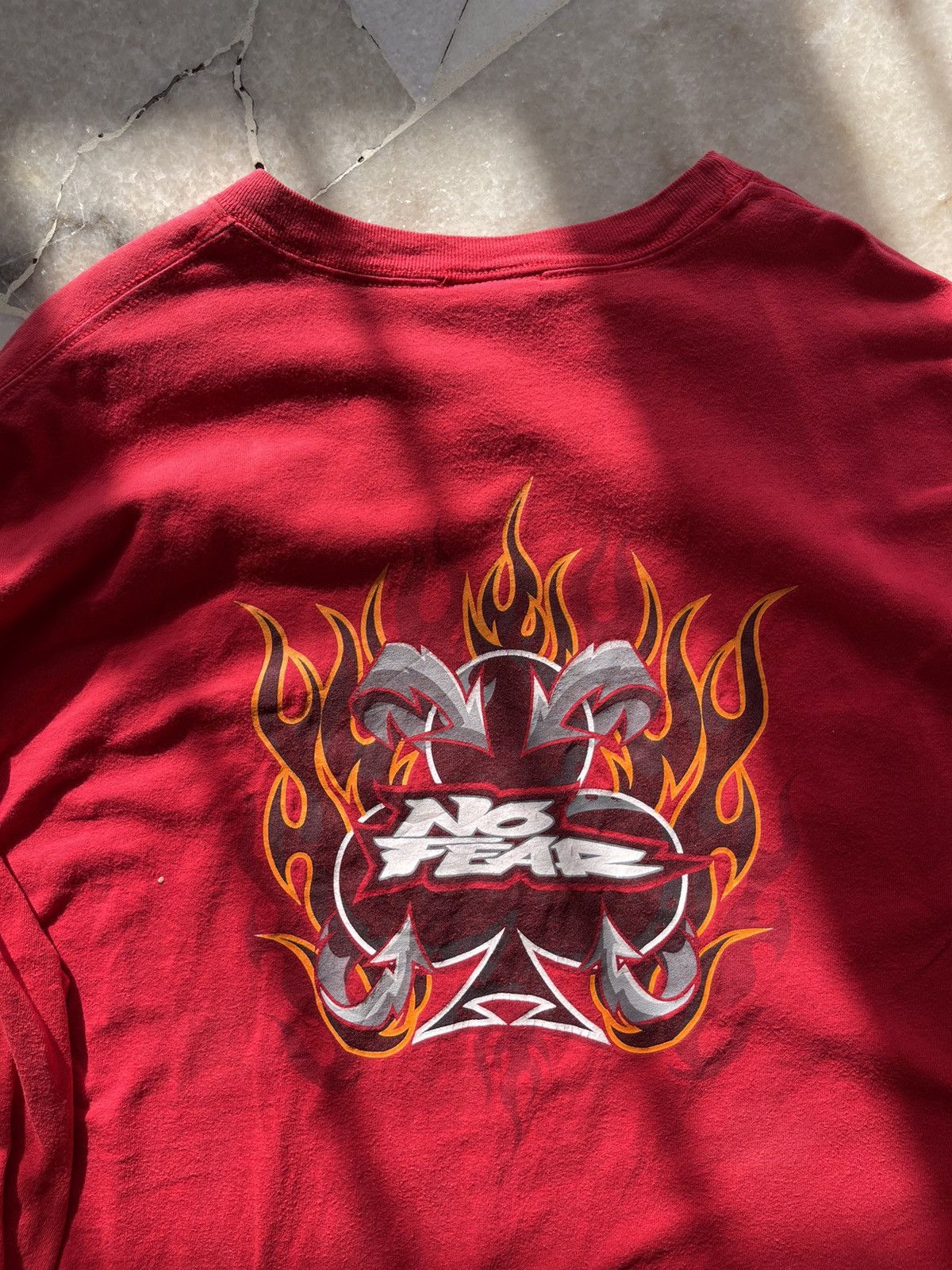 Hook-Ups × No Fear × Vintage 90s No Fear Flame Long Sleeve Size US XL / EU 56 / 4 - 11 Thumbnail