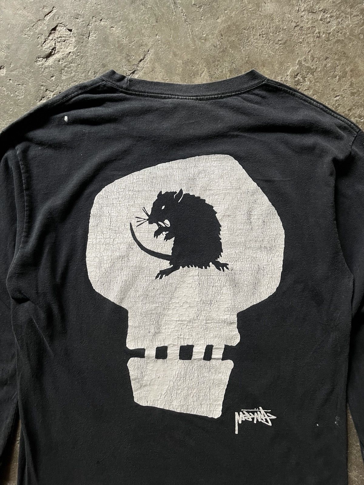 Stussy Stussy painted Worldwide tribe long sleeve tee Size US L / EU 52-54 / 3 - 7 Thumbnail