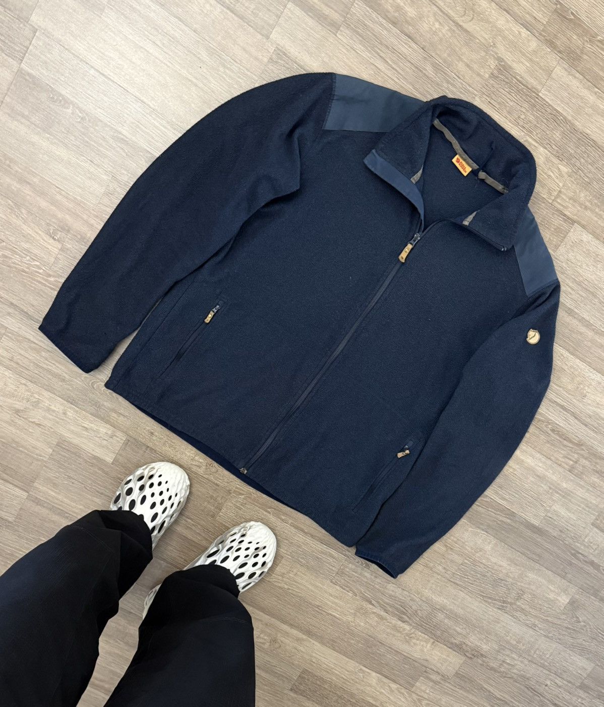 Fjallraven Fjallraven Sten Navy Outdoor Gorpcore Fleece Jacket Size US L / EU 52-54 / 3 - 3 Thumbnail