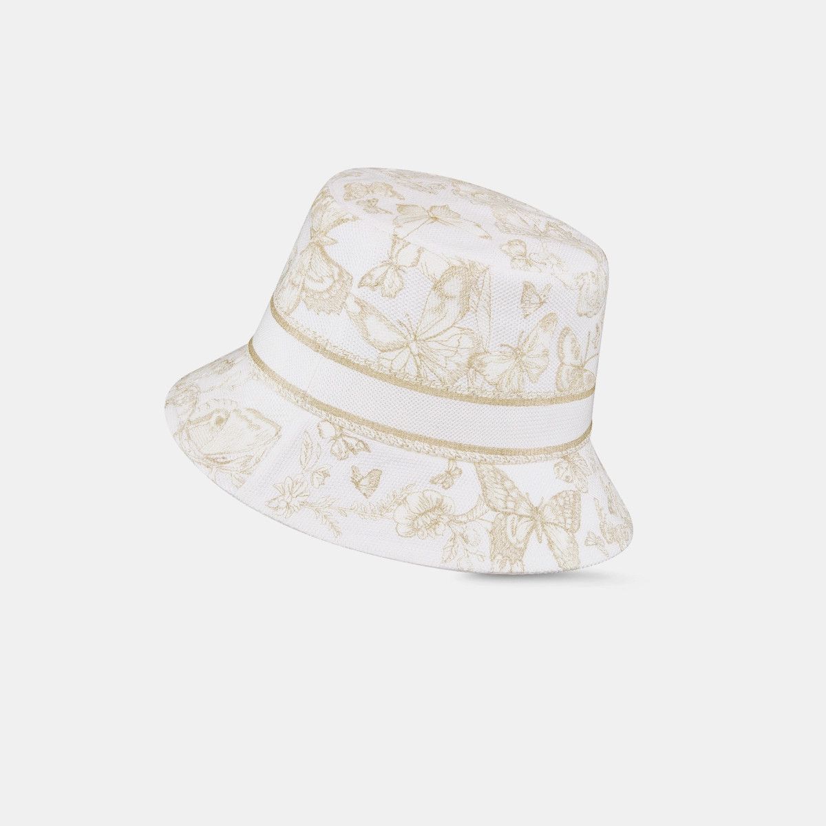 Dior o1bcso1str0226 Size:OS/Small Brim Bucket Hat in White Size ONE SIZE - 3 Thumbnail