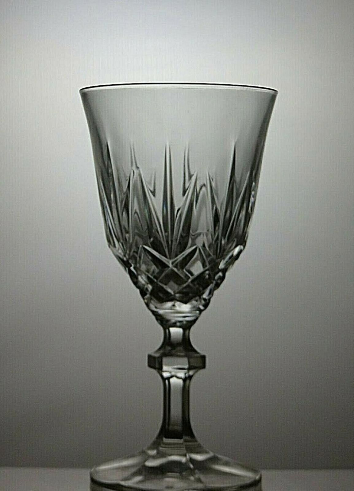 The Unbranded Brand Lead Crystal Cut Glass Set of 5 Wine Glasses 6 1/8" Size ONE SIZE - 5 Thumbnail