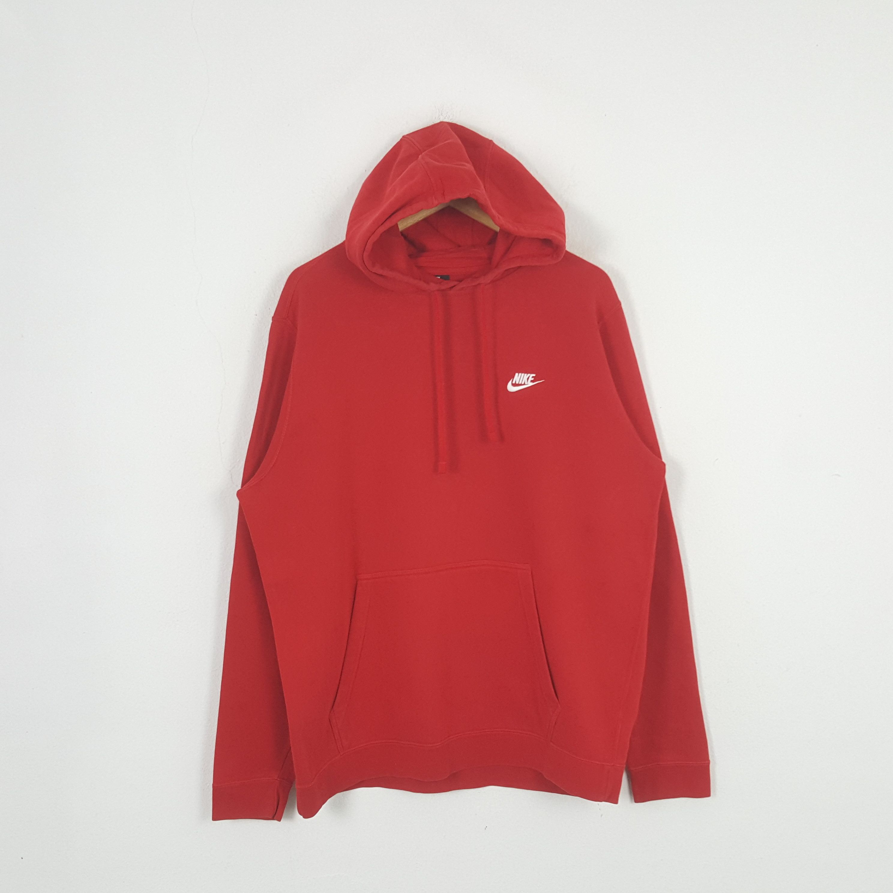 Nike × Vintage Vintage Nike Swoosh Small Design Sportwear Hoodies Size US L / EU 52-54 / 3 - 1 Thumbnail