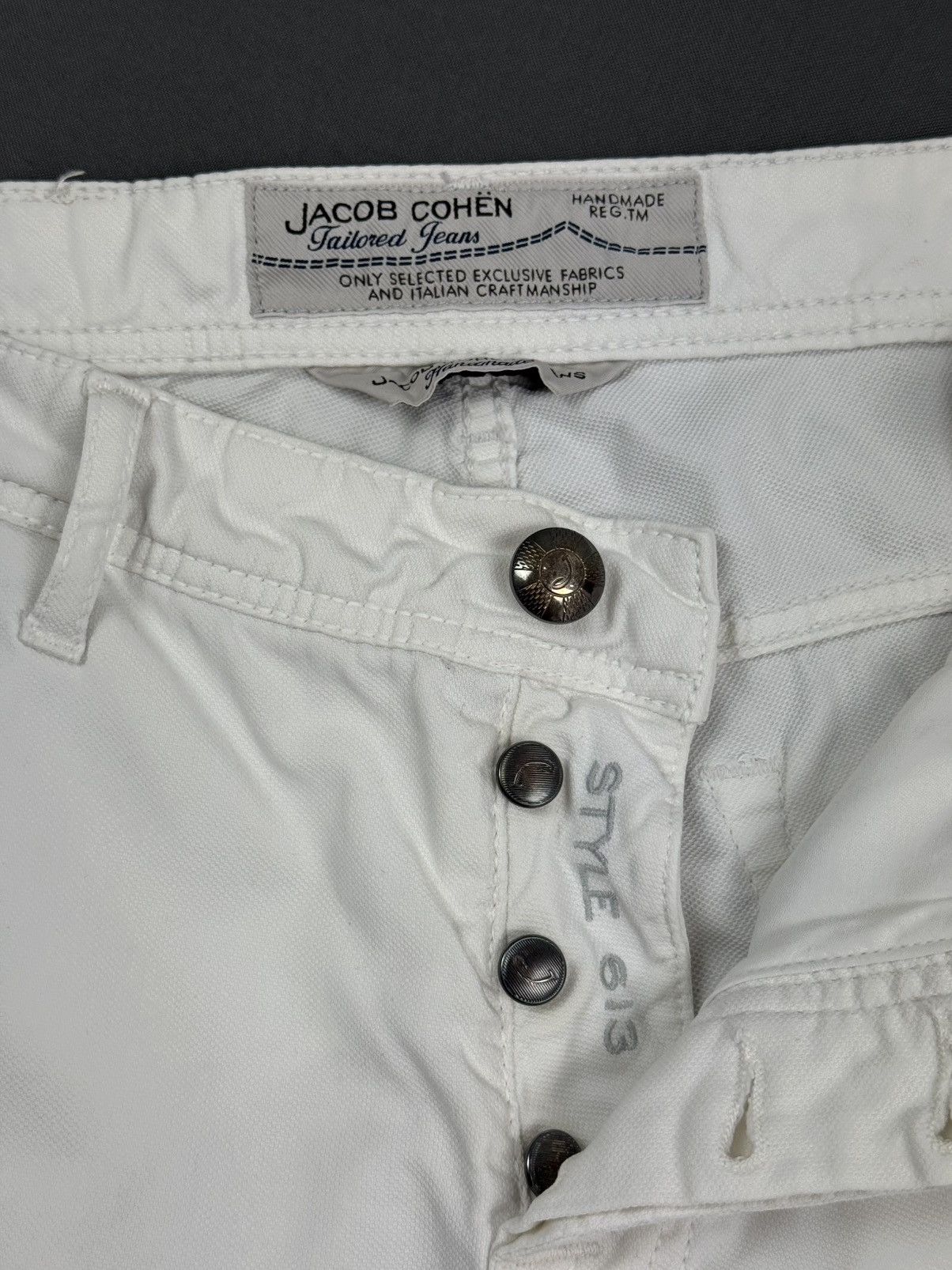 Jacob Cohen Jacob Cohen Style 613 White Comf Pants Made in Italy Size US 32 / EU 48 - 12 Thumbnail