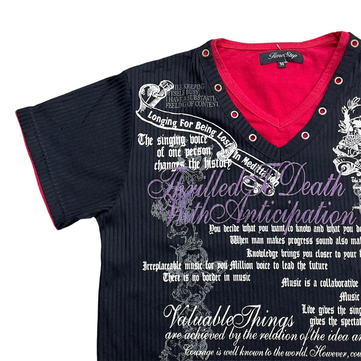 14th Addiction 2000s Time Step Poem Punk Cross Grunge Tee Size US M / EU 48-50 / 2 - 4 Thumbnail