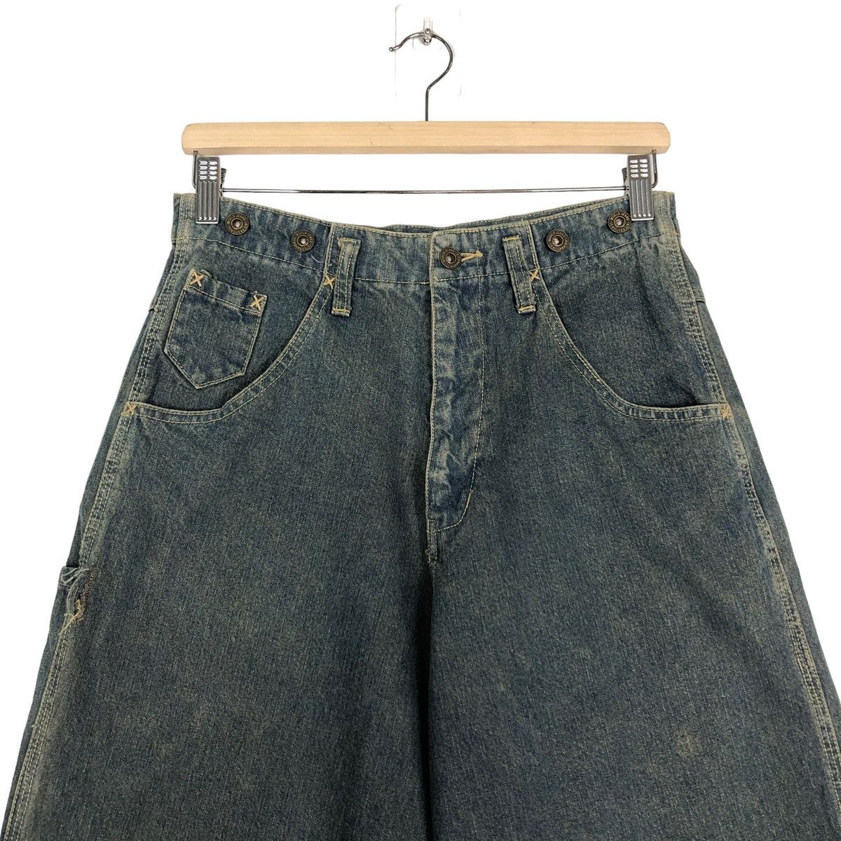 Issey Miyake 🔥VINTAGE DENIM JEANS LOOSE CUT JAPAN MADE Size US 30 / EU 46 - 3 Thumbnail