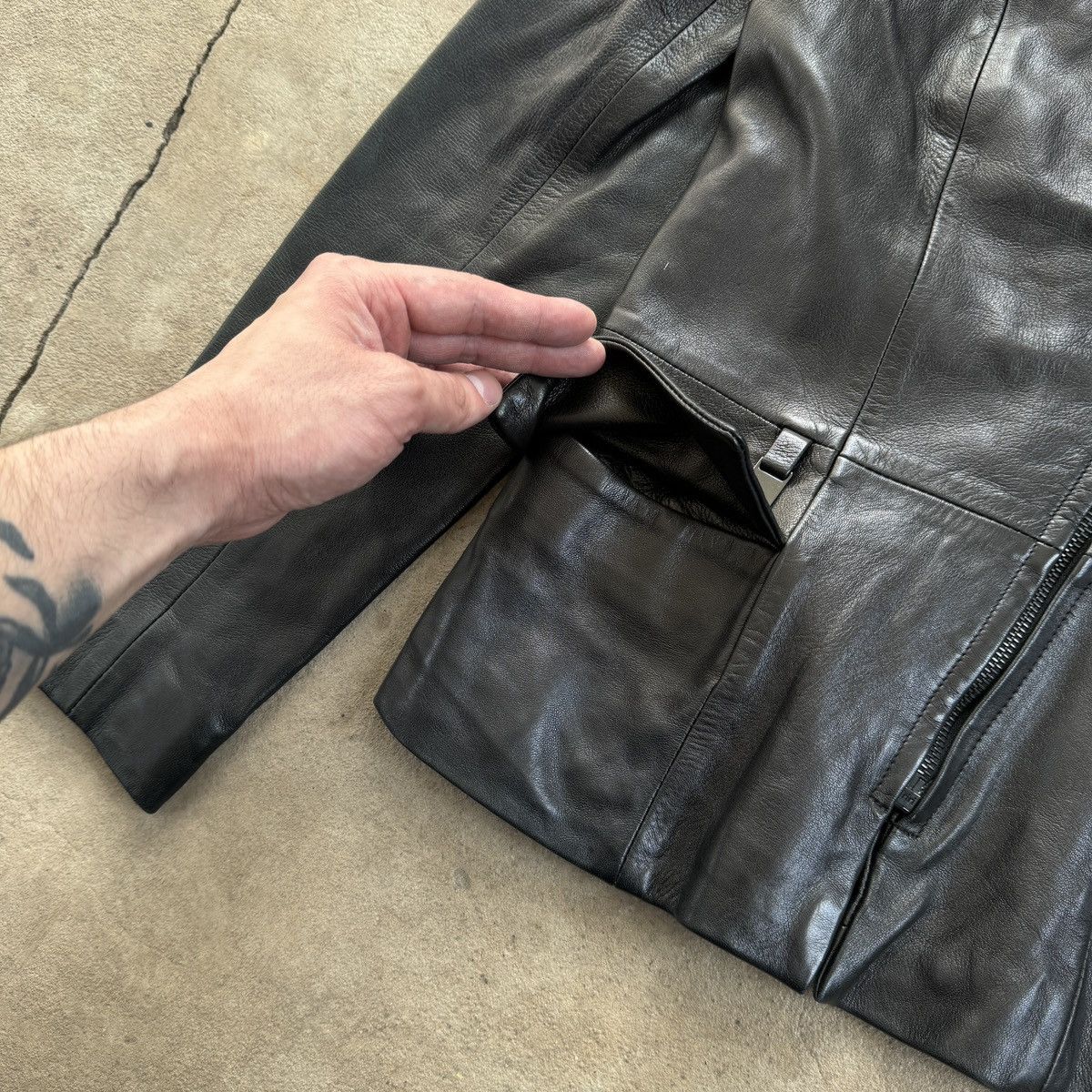 Seditionaries Vintage Reward London Avant Garde Leather Jacket Size S / US 4 / IT 40 - 5 Thumbnail