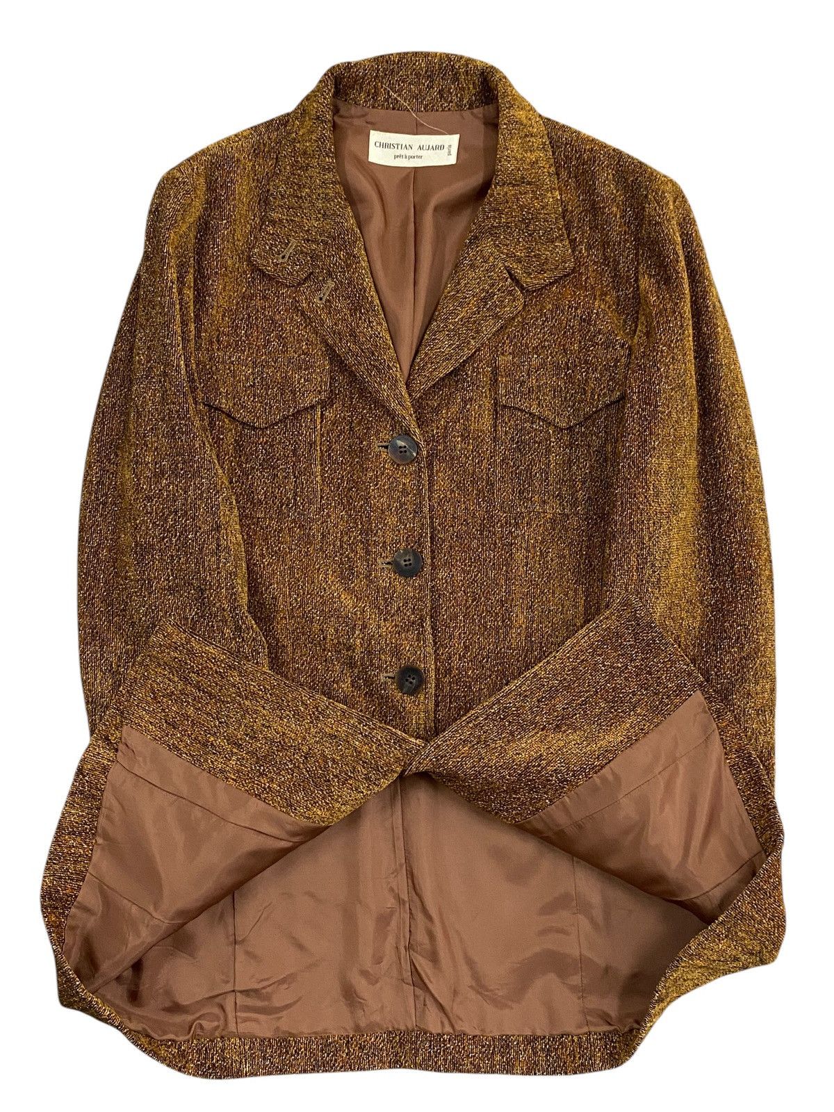 Vintage Christian Aujard Button Jacket Size M / US 6-8 / IT 42-44 - 2 Thumbnail