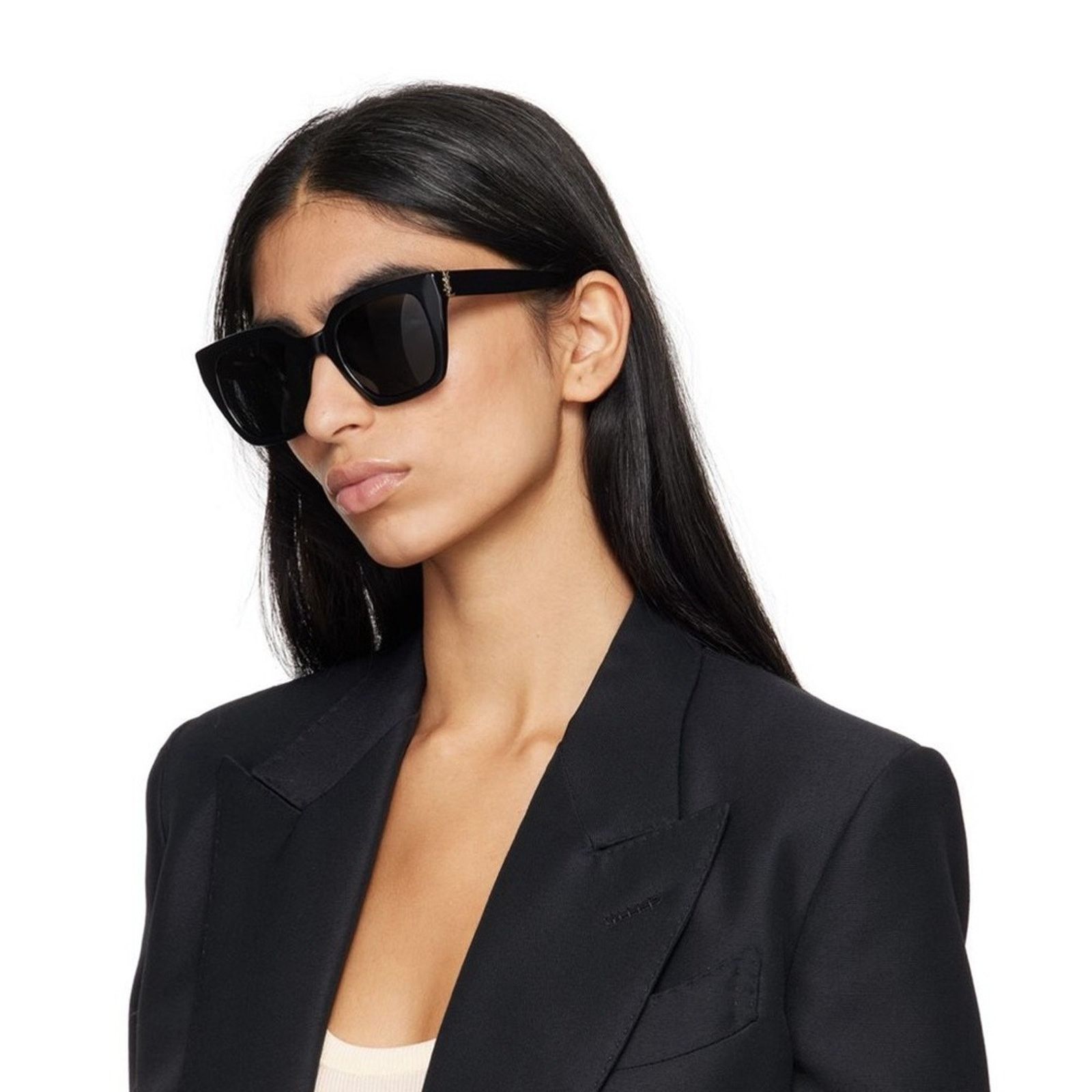 Yves Saint Laurent NEW SAINT LAURENT SUNGLASSES SL M143 003 Havana Green Women Size ONE SIZE - 11 Thumbnail