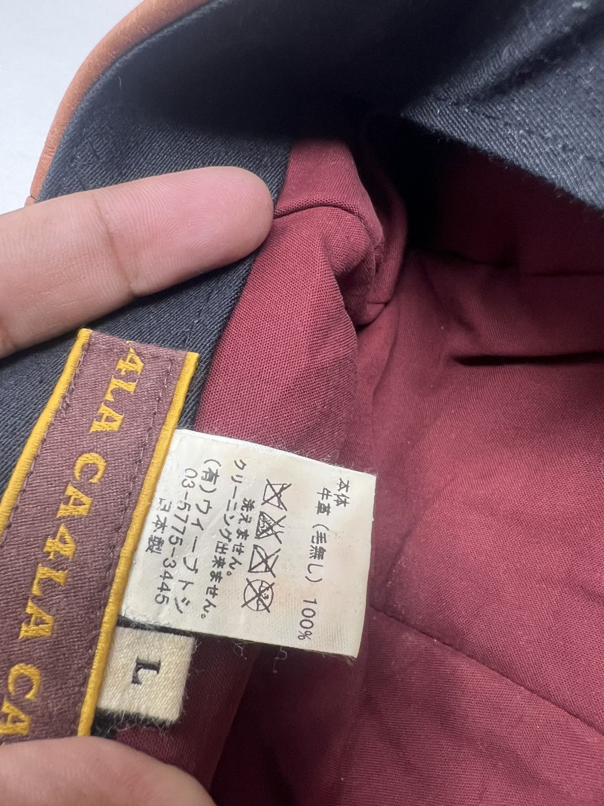 CA4LA CA4LA Leather Baretta Flat Hat Size 26 - 13 Thumbnail