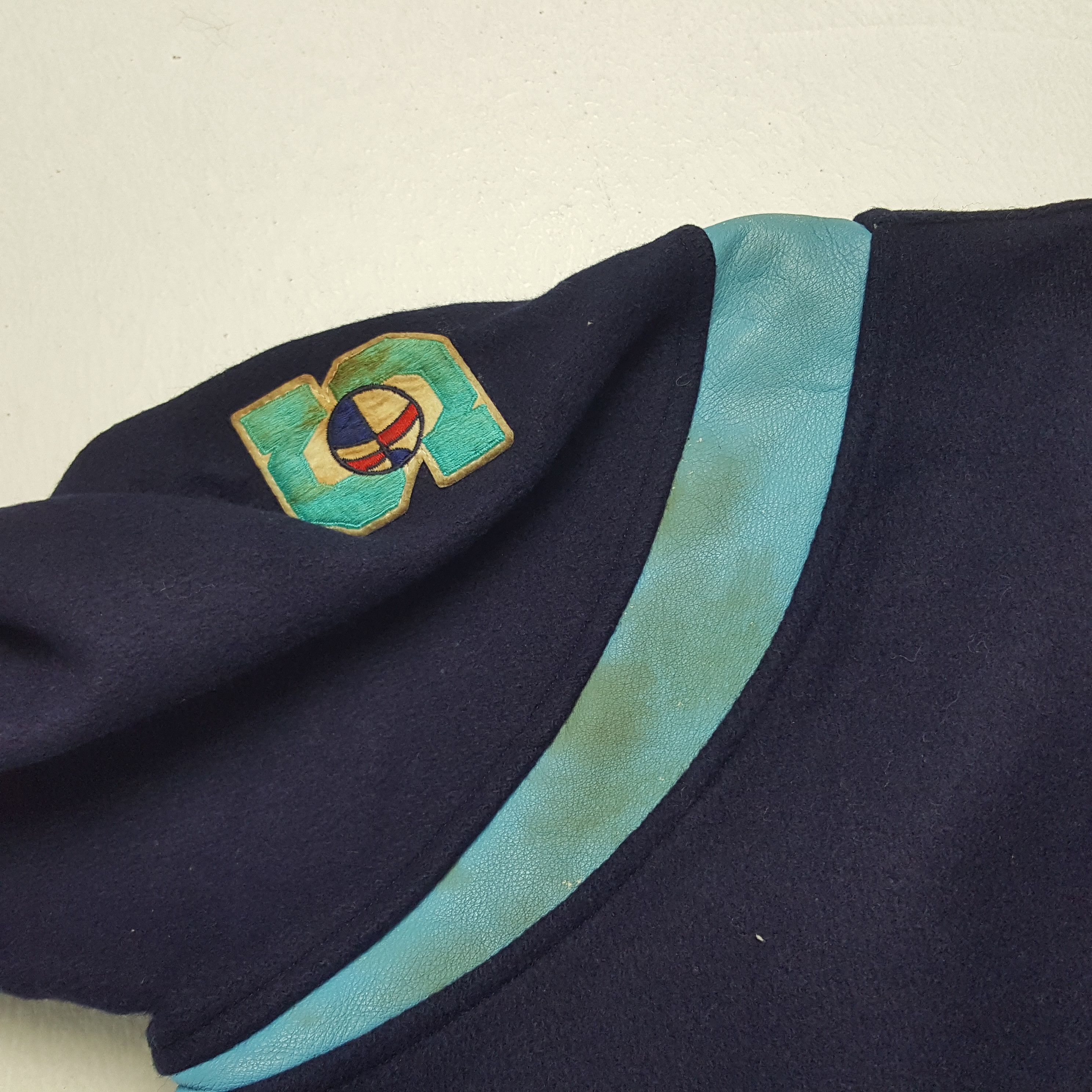 NBA × Vintage Vintage Eightys Basketball Team American NBA Varsity Jacket Size US M / EU 48-50 / 2 - 9 Thumbnail