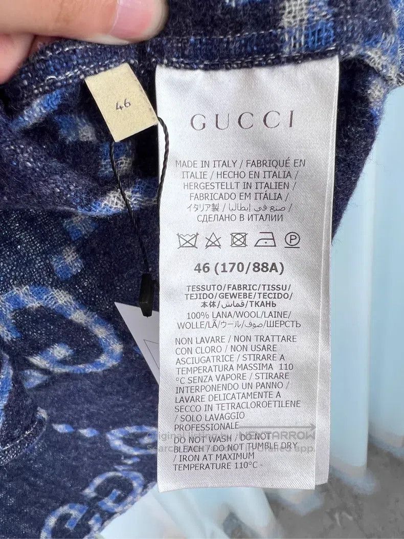Gucci Gucci 24 wool letters fully printed light blue long-sleeve Size US S / EU 44-46 / 1 - 4 Thumbnail