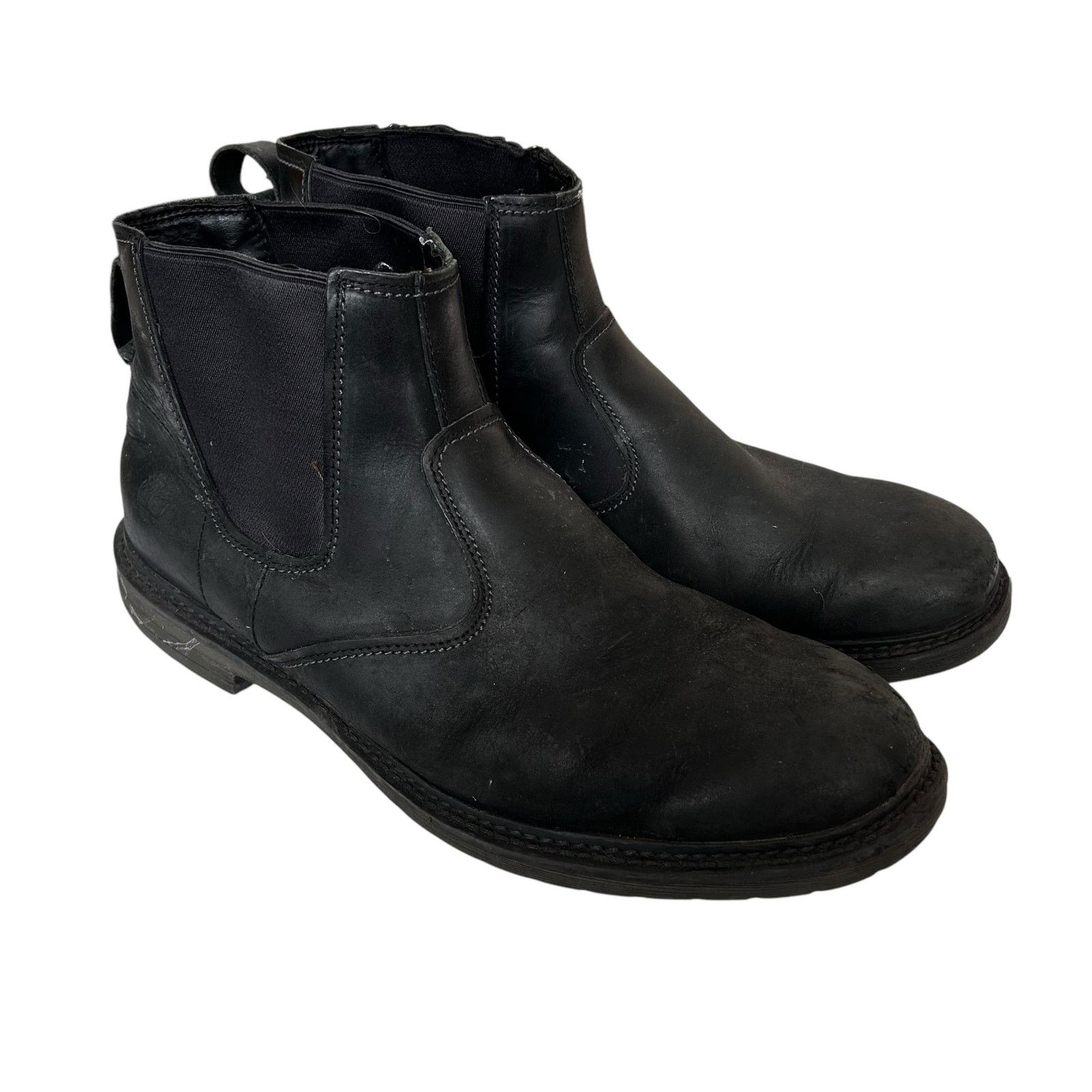 Timberland Black Leather Chelsea Boots Redwood Falls Sz 13