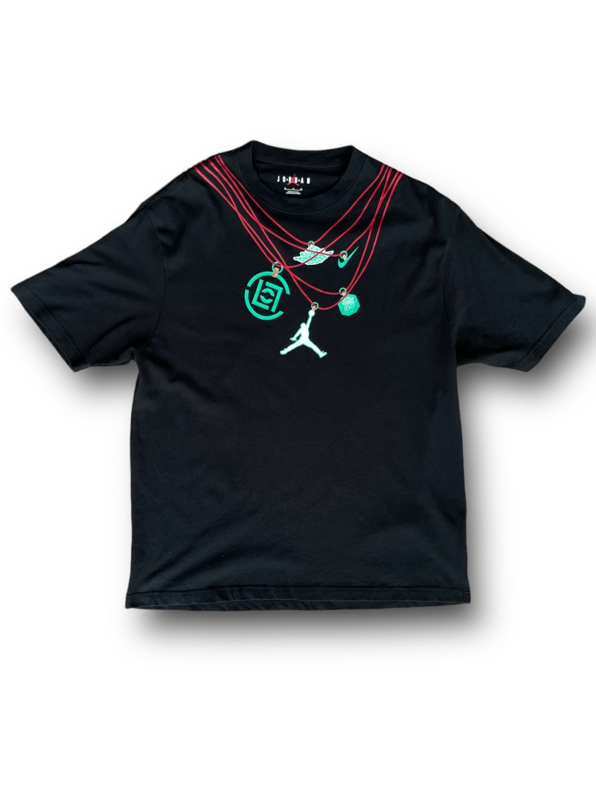 image of Jordan X Clot Jade Tee Black Ss22, Men's (Size XL)
