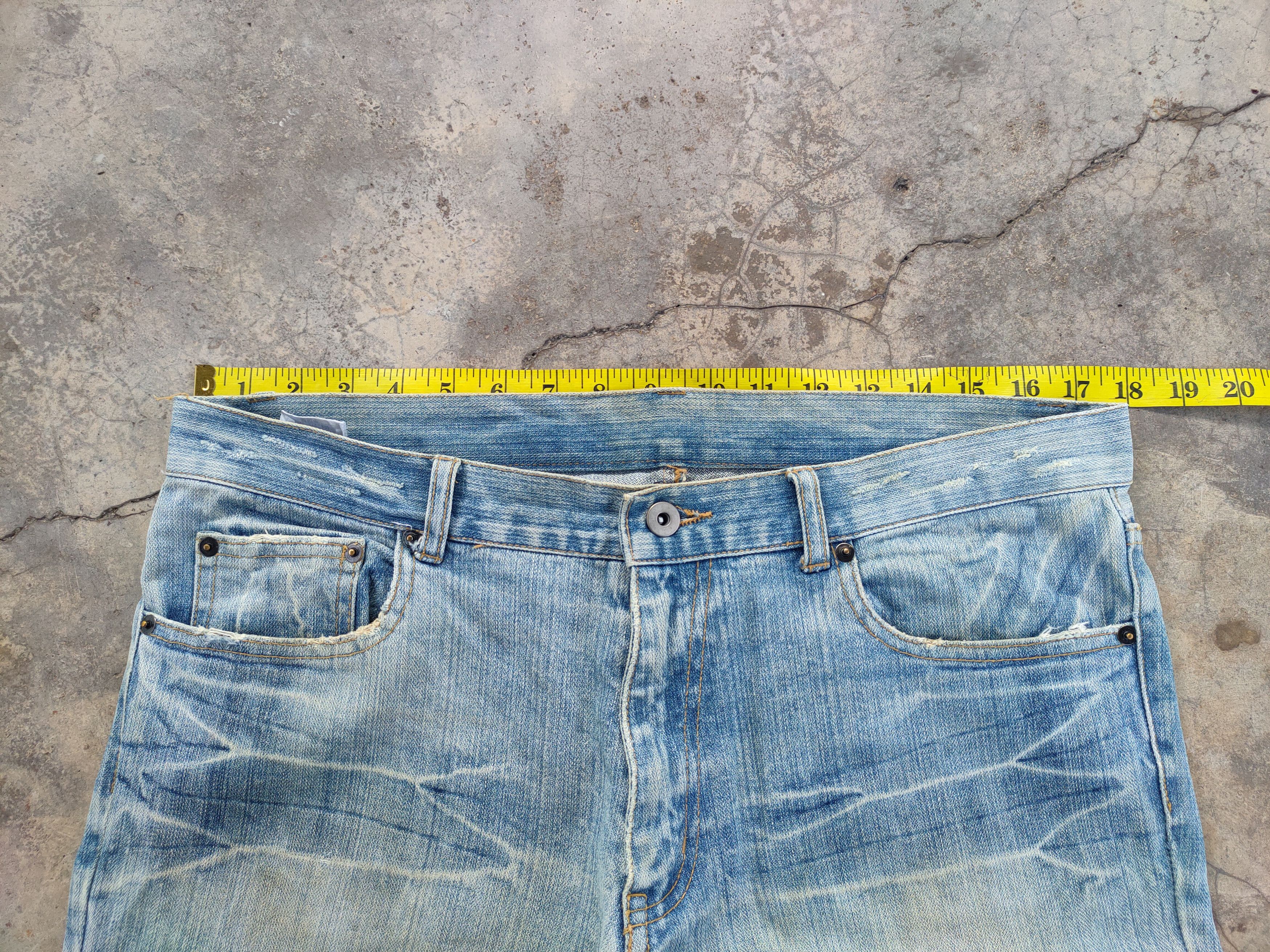 Japanese Brand × Jean × Vintage VINTAGE JAPANESE 1812 DISTRESSED FADED JEANS DENIM PANTS Size US 35 - 7 Thumbnail