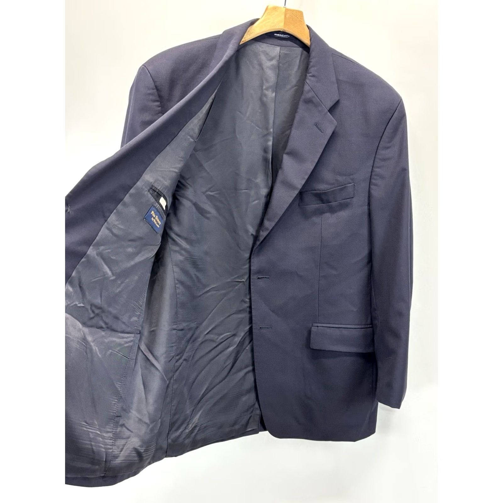 Polo Ralph Lauren VTG Polo Ralph Lauren Blazer Mens 44R Navy Wool Single-Breasted Notch Lapel 4-Button Jacket Coat University Club Sports Coat Old Money Preppy Size US XXL / EU 58 / 5 - 5 Thumbnail