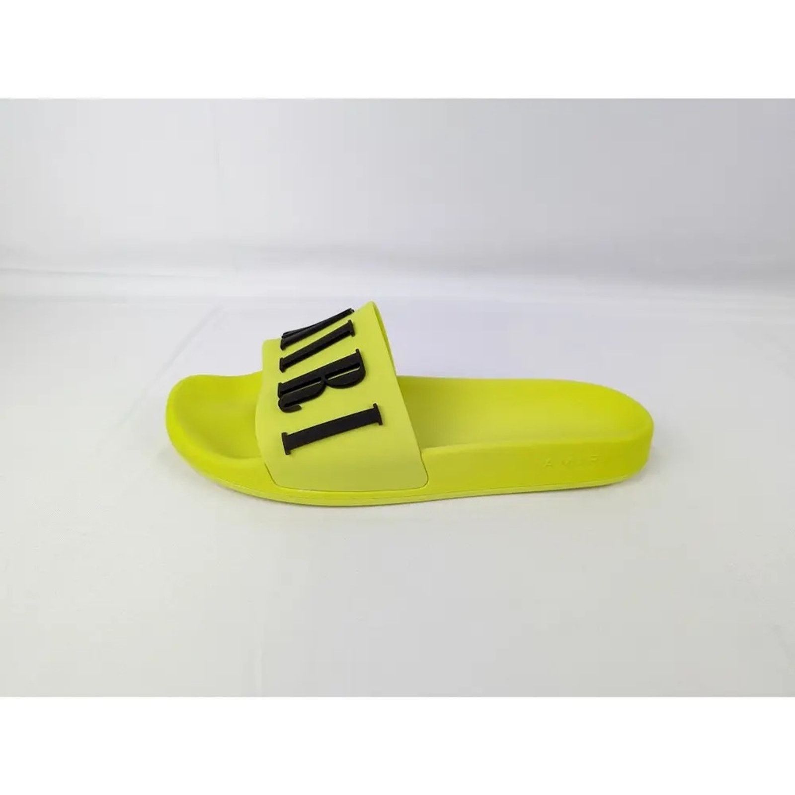 Amiri o1rshd1 Logo Pool Slide in Yellow/Black Size US 14 / EU 47 - 2 Thumbnail