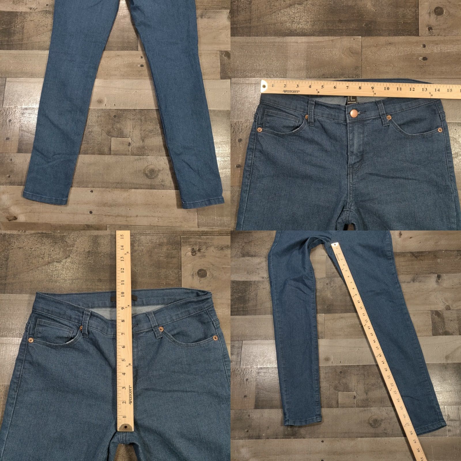 Forever 21 FOREVER 21 Jeans Womens Skinny Zip Closure Medium Wash Blue Denim Low Rise Size 26 Size 26" / US 2 / IT 38 - 8 Thumbnail