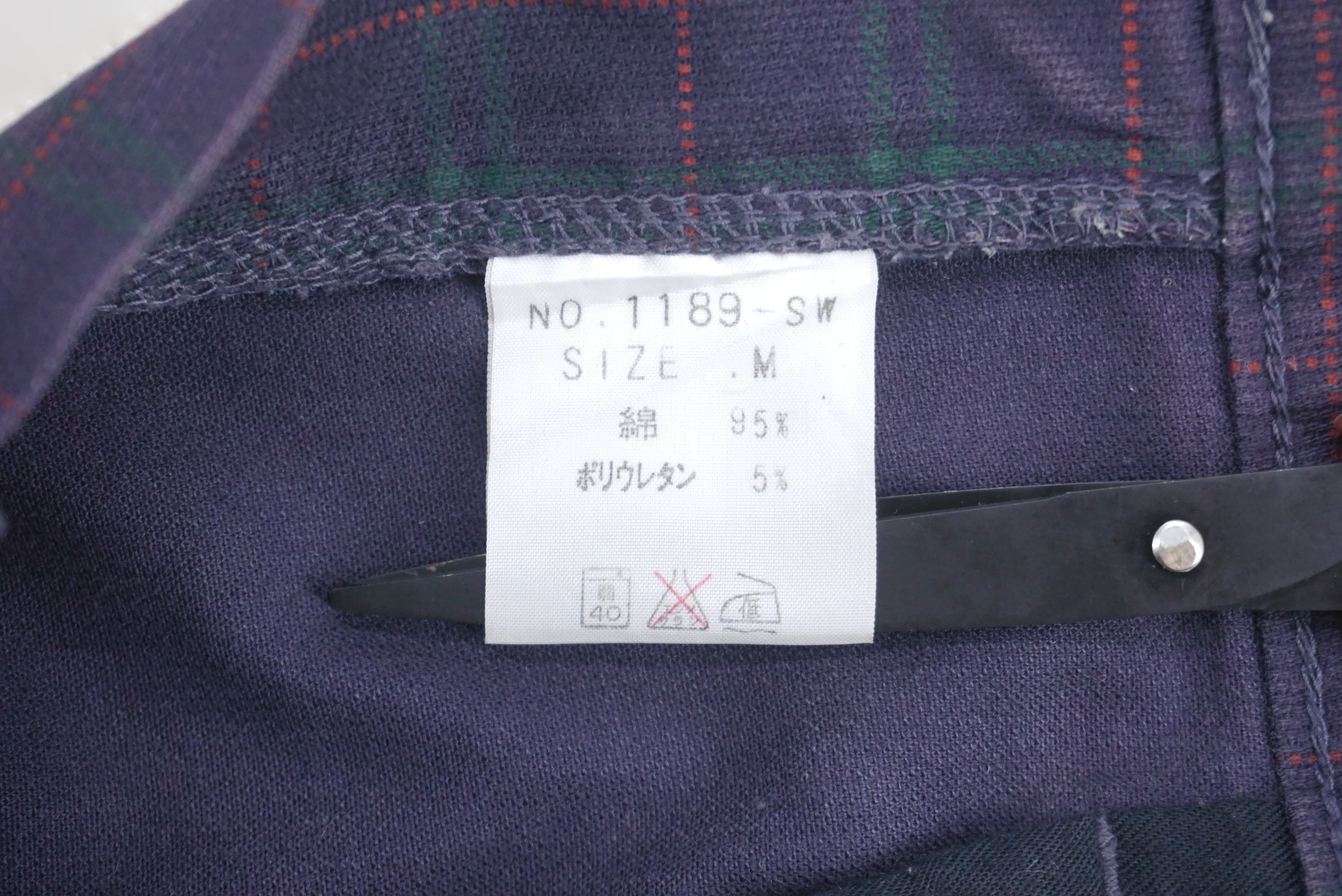 Japanese Brand Domingo Jeans fit W27xL32 Tartan Denim Made in Japan Size 27" / US 4 / IT 40 - 7 Thumbnail