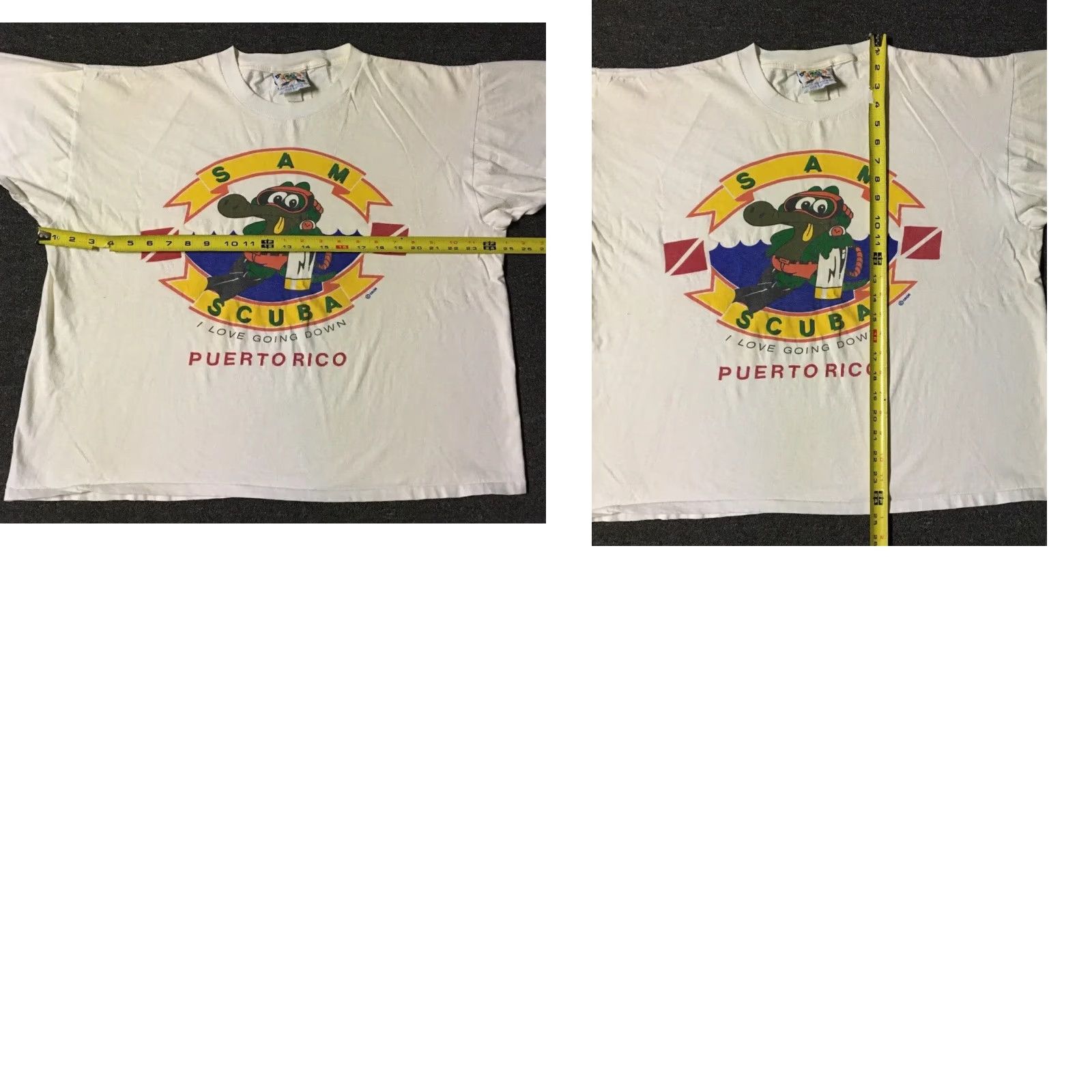 Vintage VINTAGE Sam Scuba I Love Going Down Shirt XL White Boxy Mens 90s Grunge Beach Funny Size US XL / EU 56 / 4 - 10 Thumbnail