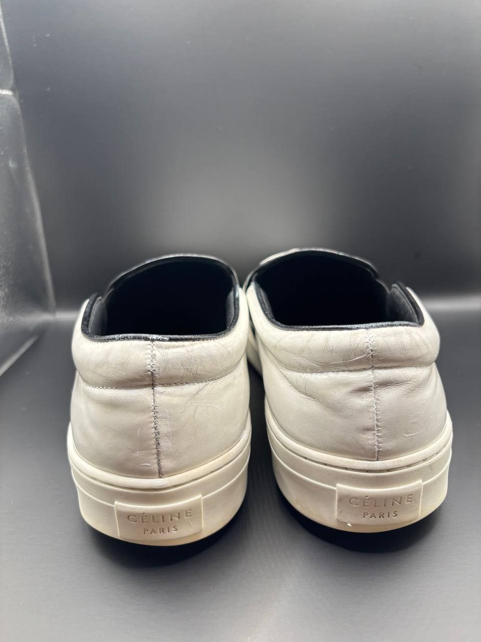 Celine Celine Phoebe Philo White Leather Skate Slip-Ons Size 41 Size US 8 / EU 41 - 17 Thumbnail