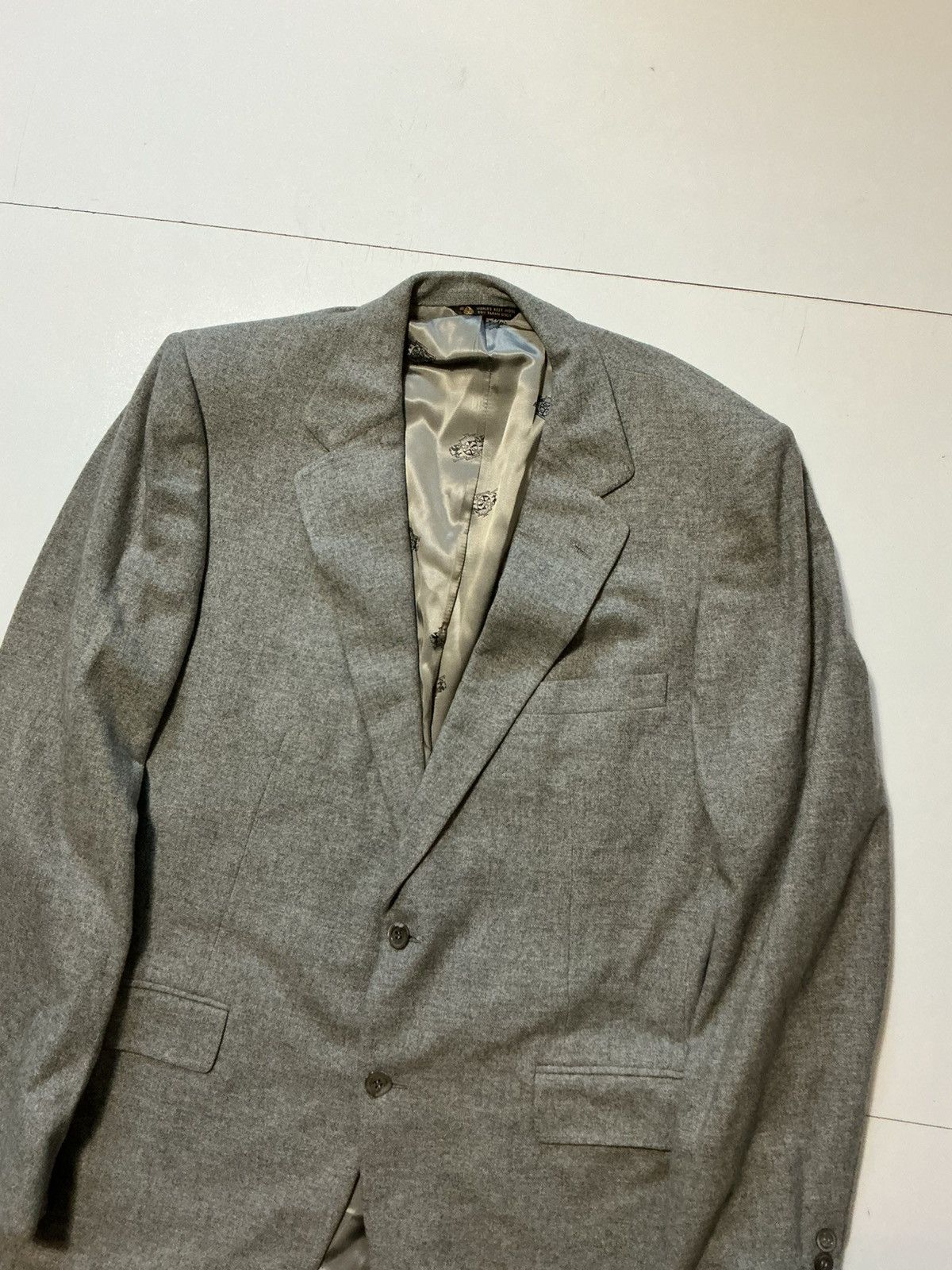 Neiman Marcus Neiman Marcus Envoy 100% Cashmere Tracer Blazer Jacket Size 42L - 5 Thumbnail