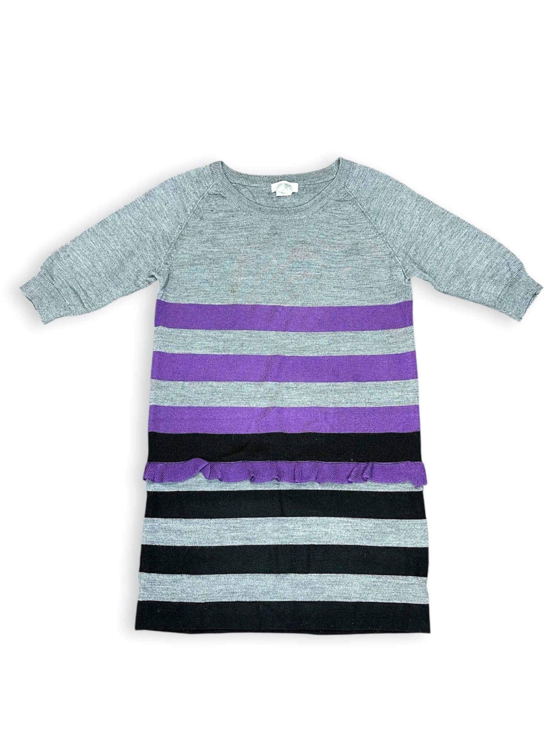 Sonia Rykiel Sonia Rykiel Stripped wool 3/4 sleeve vintage dress Size M / US 6-8 / IT 42-44 - 1 Thumbnail