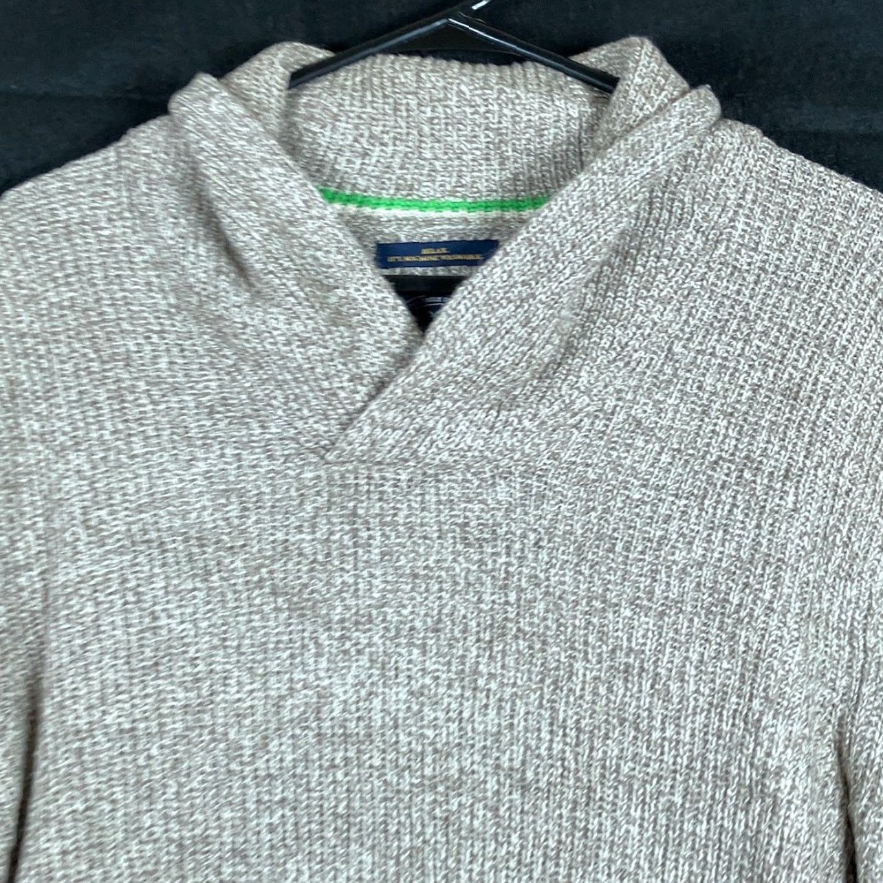 Vintage American Eagle Men Sweater Beige Pullover V Neck Wool Blend Large Size US L / EU 52-54 / 3 - 2 Thumbnail