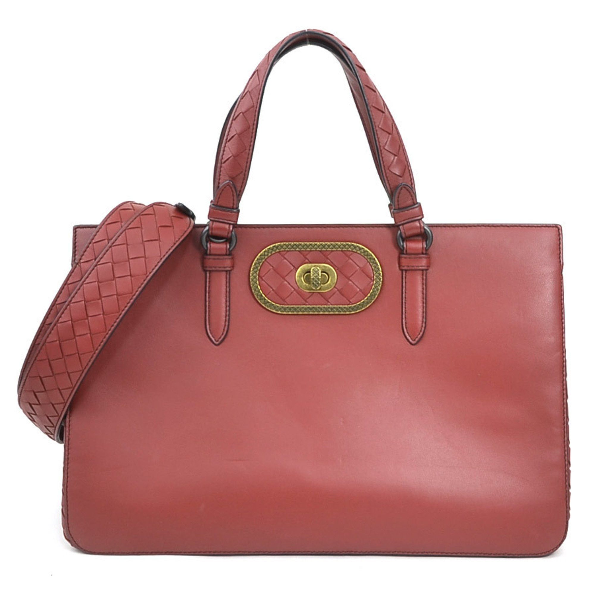 Bottega Veneta Bottega Veneta Handbag Shoulder Bag Intrecciato Leather Burgundy Women's e61035k Size ONE SIZE - 1 Thumbnail