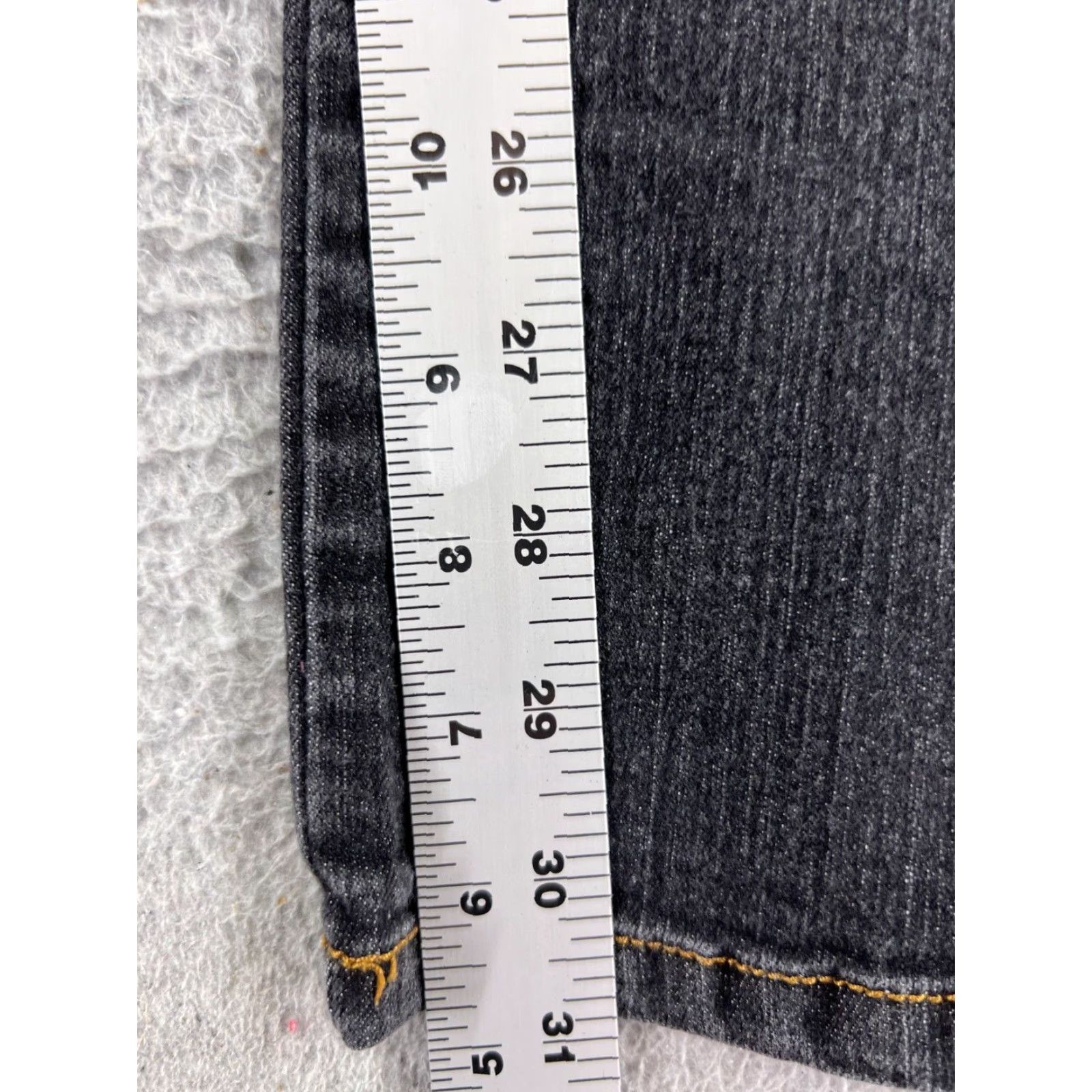 Denime Vintage Jalate Womens Jeans Skinny Black Denim Low Rise 32x31 Cotton City Style Size 34" / US 12 / IT 48 - 7 Thumbnail