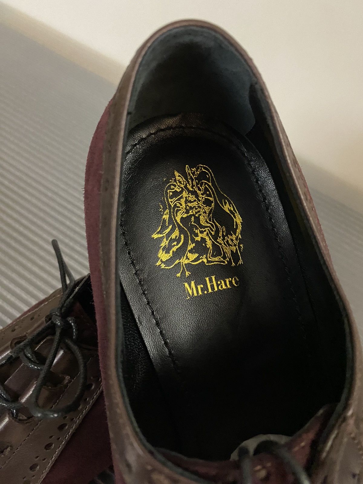 Mr. Hare Mr. Hare calf leather cashmere suede oxblood deacon 11 NEW Size US 11 / EU 44 - 2 Thumbnail