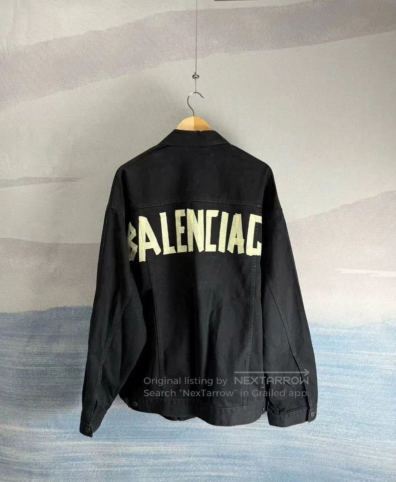 Balenciaga Balenciaga Black Denim Jacket SS23. Size US M / EU 48-50 / 2 - 3 Thumbnail