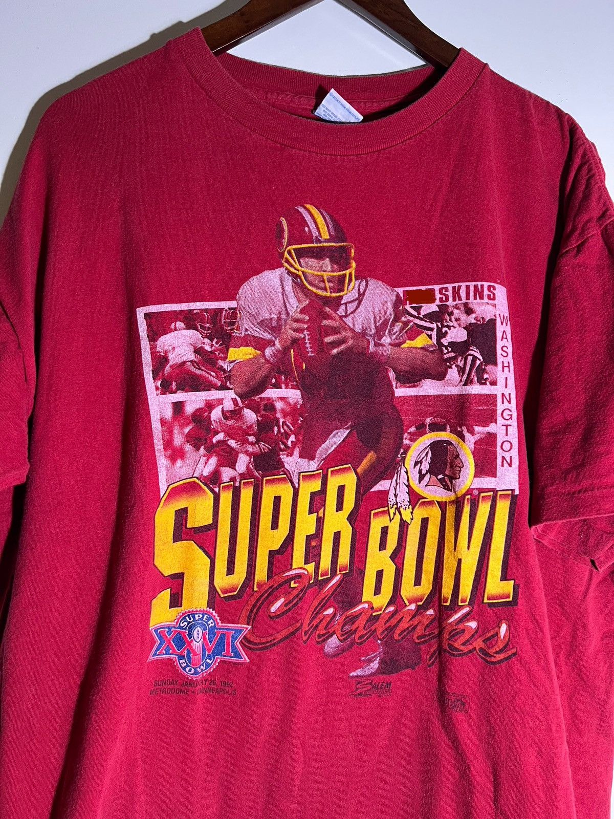 Vintage 80’s 90’s Vintage NFL Superbowl XXVI Champs Washington Shirt Size US XXL / EU 58 / 5 - 4 Thumbnail