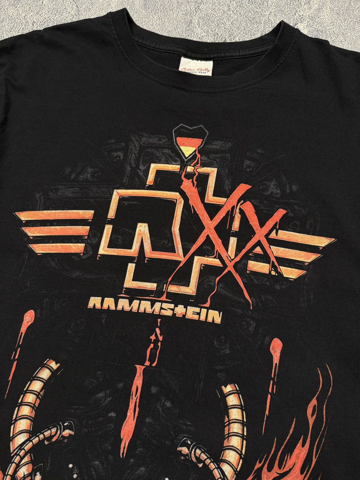 Japanese Brand Vintage RAMMSTEIN tee With Big Logo Size US XL / EU 56 / 4 - 4 Thumbnail