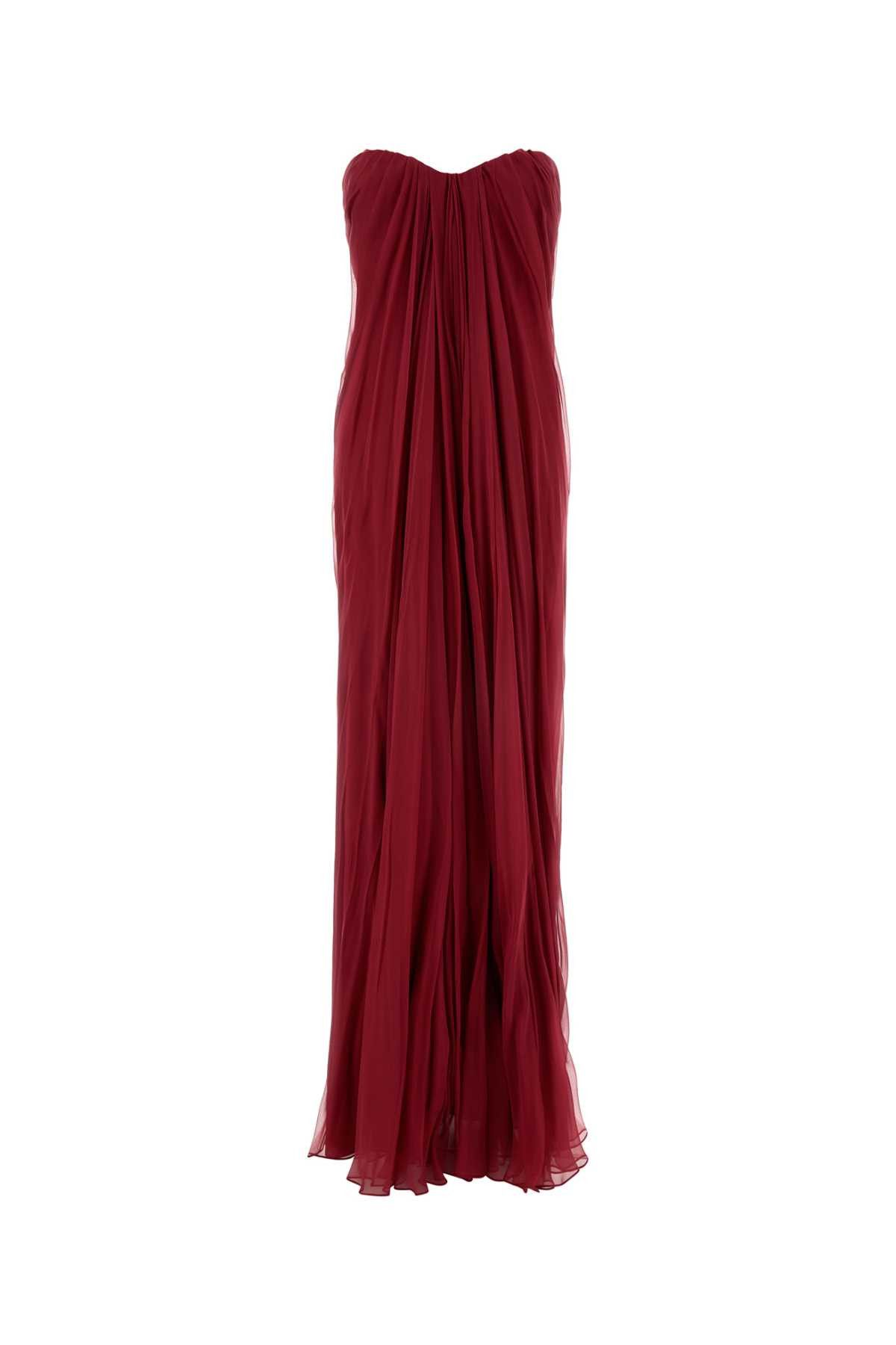 Alexander McQueen Tyrian Purple Silk Long Dress Size M / US 6-8 / IT 42-44 - 1 Thumbnail