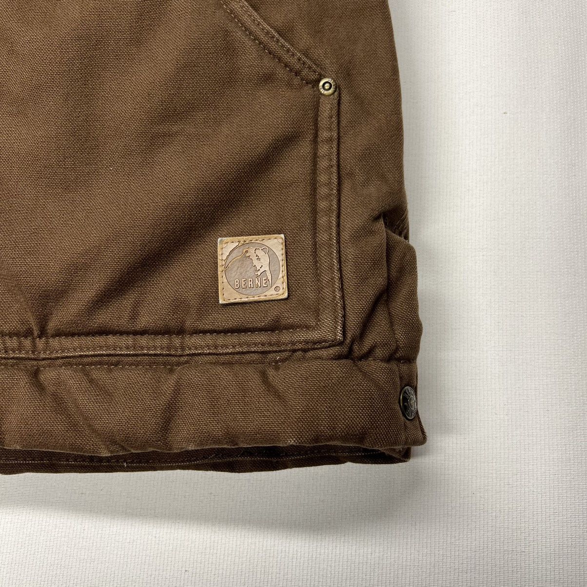 Other Berne Jacket Brown Heartland Washed Chore Coat Lined Canvas Size US XXL / EU 58 / 5 - 3 Thumbnail