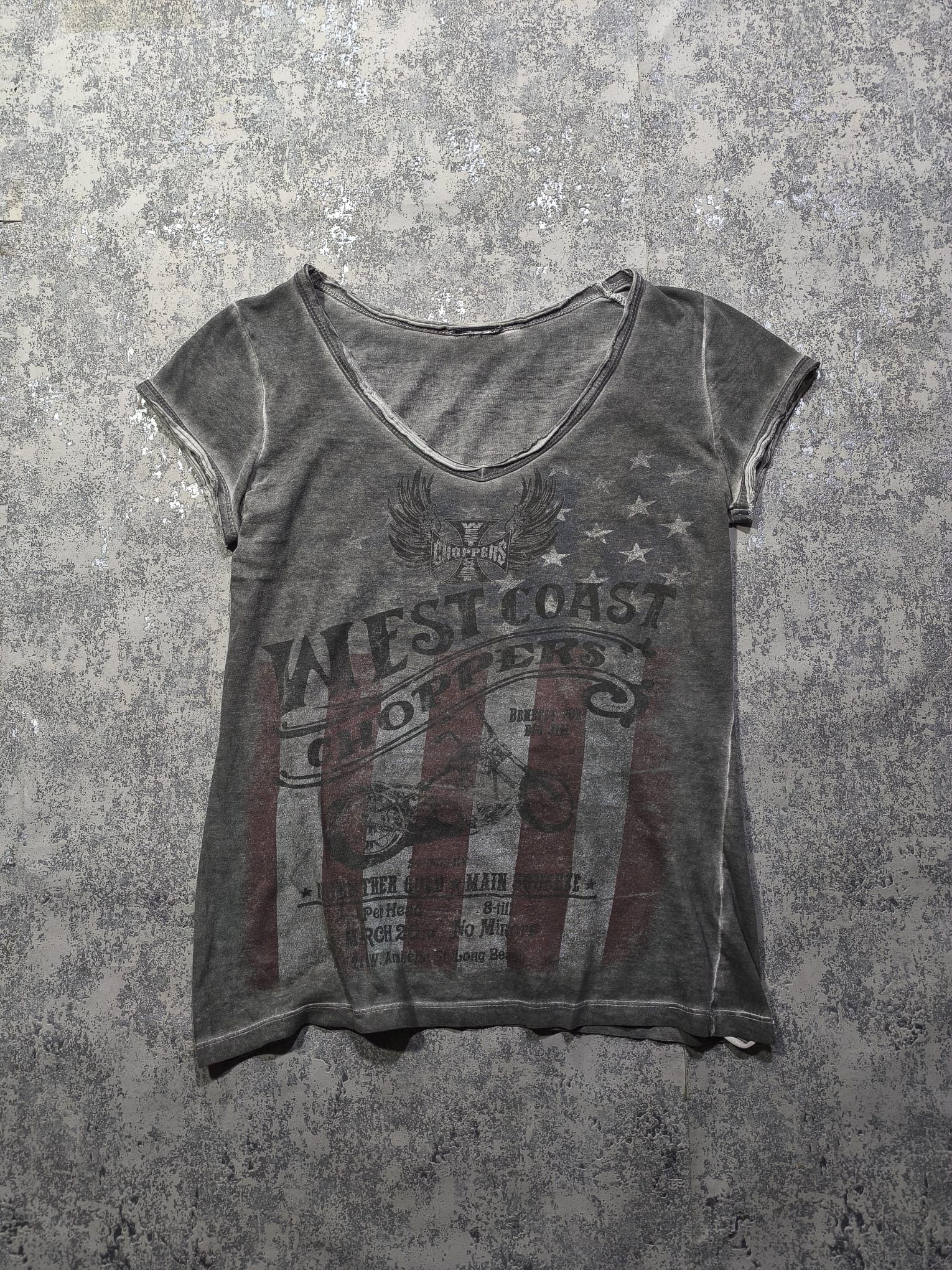 West Coast Choppers usa flag distressed west coast choppers tshirt top Size US S / EU 44-46 / 1 - 4 Thumbnail