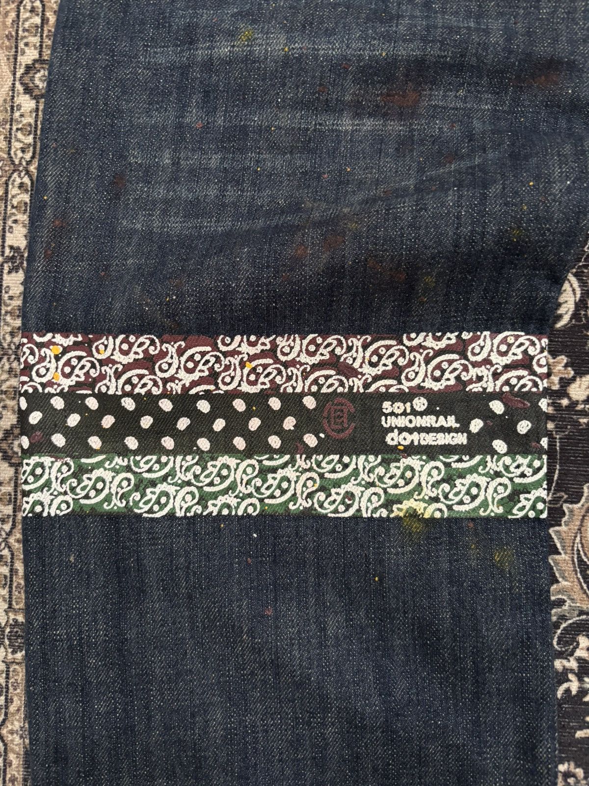 CLOT × Levi's Clot Union Rail Design x Levi's 501 Denim Indigo Pants Size US 30 / EU 46 - 6 Thumbnail