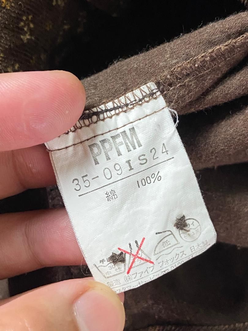 PPFM PPFM Corduroy Shirt with Small Floral Print (201) Size US M / EU 48-50 / 2 - 4 Thumbnail
