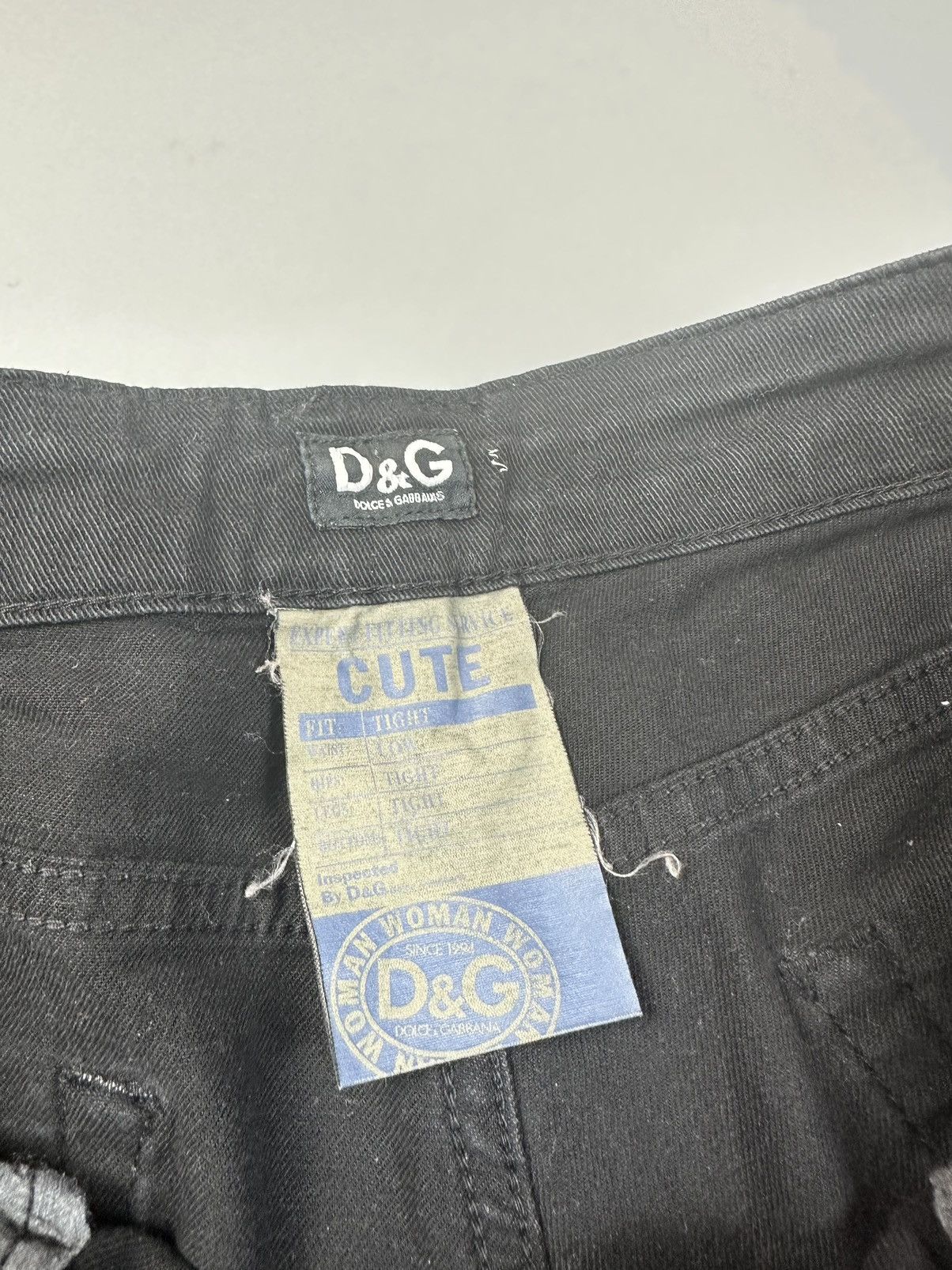 Dolce & Gabbana × Vintage Black tapered dolce&gabbana jeans 29 Size 29" - 5 Thumbnail